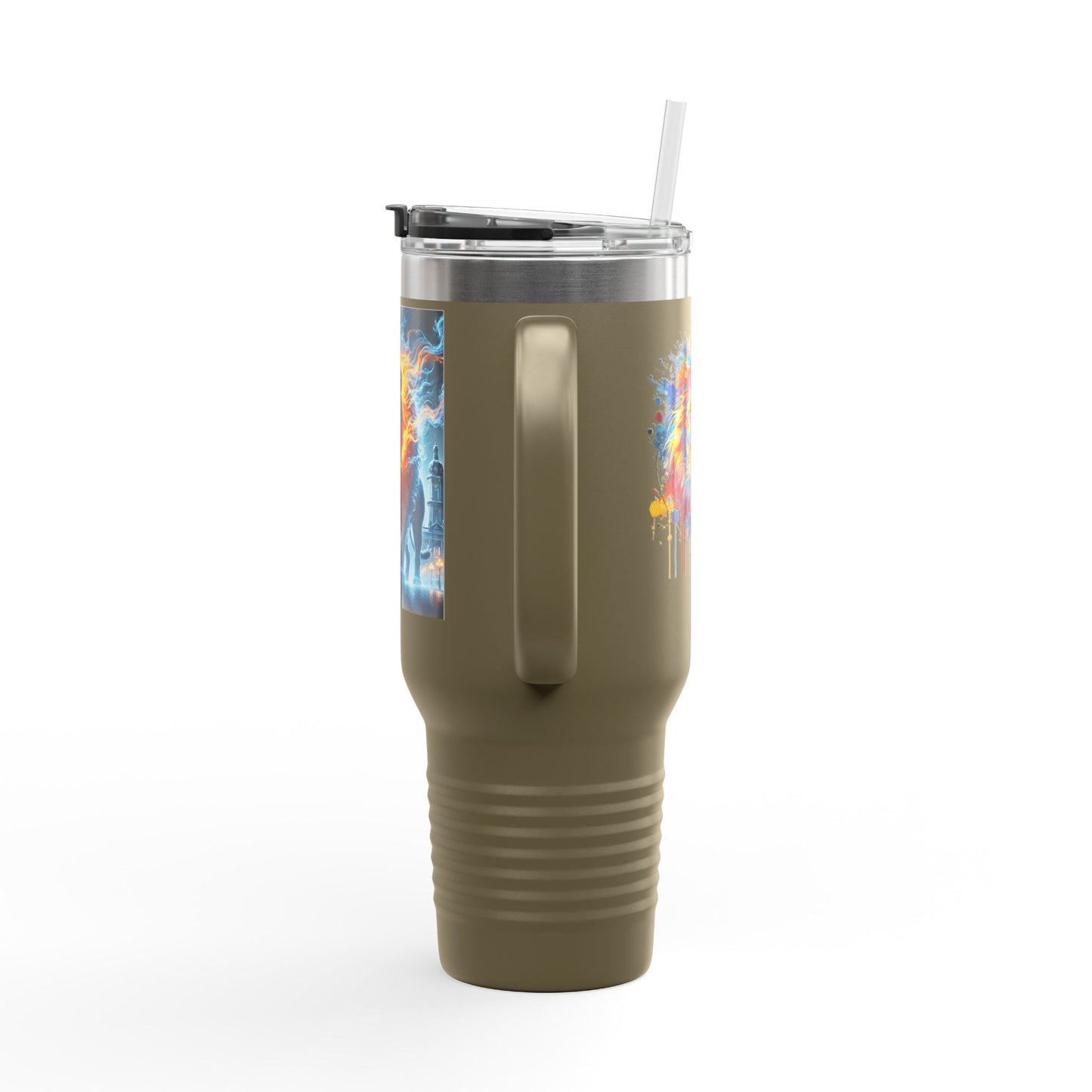 Lviv UA Vibrant Insulated Travel Mug, 40 oz