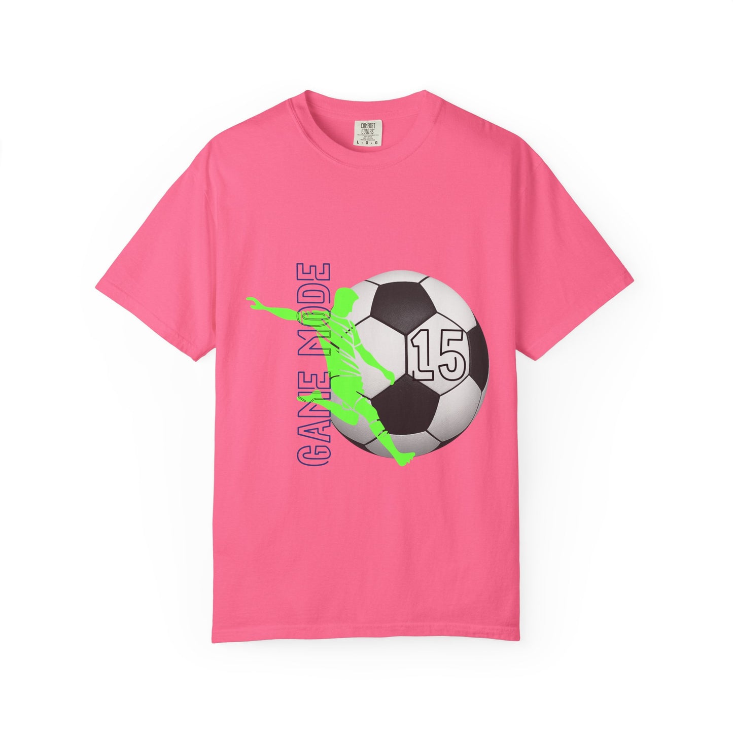 Personalize Unisex Soccer Vintage Touch Garment-Dyed T-shirt
