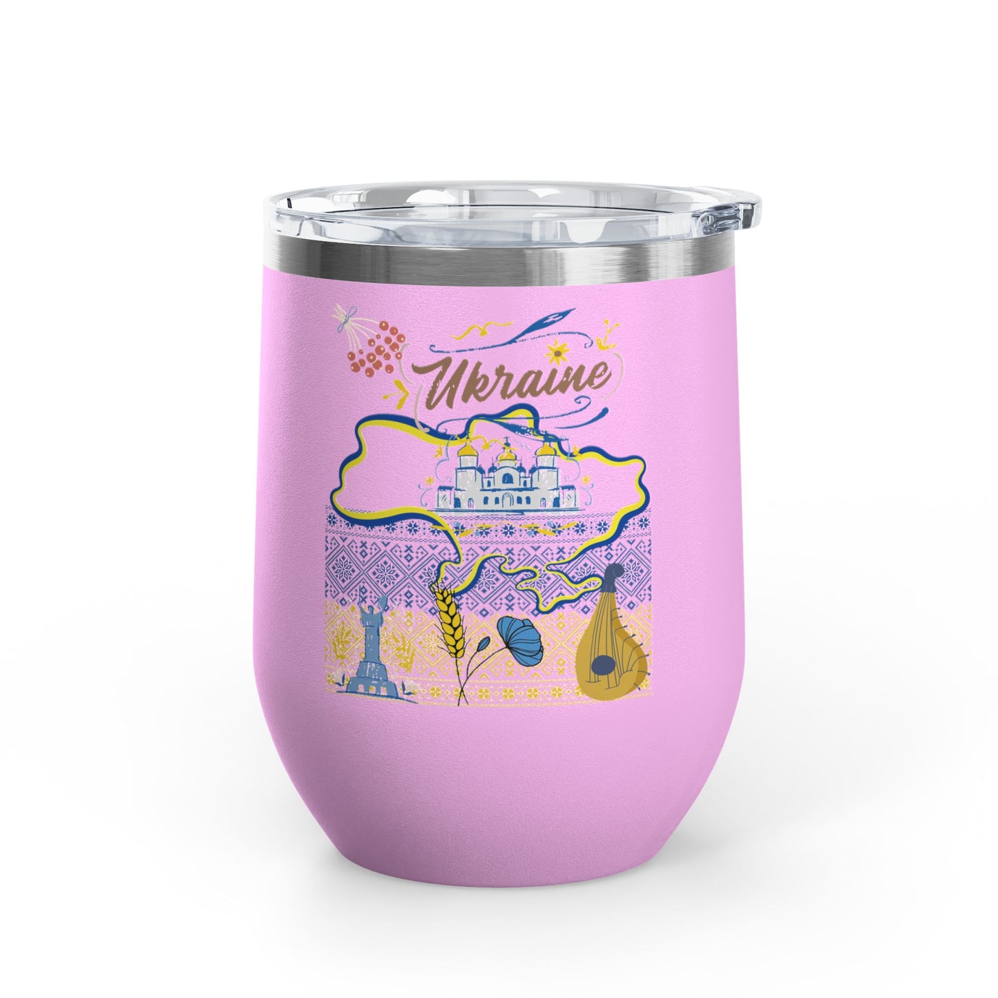 Ukrainian Pride Travel Mug Size 12oz