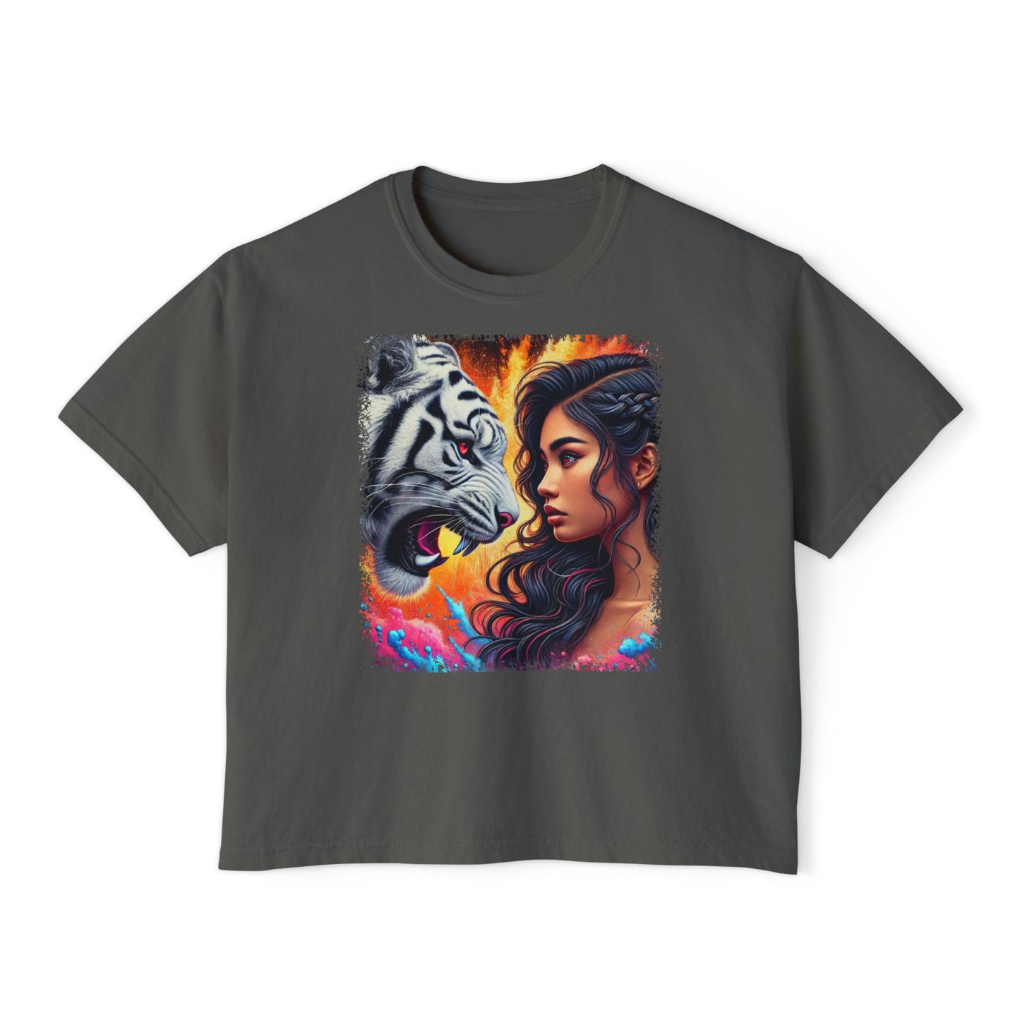 PERSONALIZE Daring the Beast - Oversized Boxy Fit Graphic T-shirt
