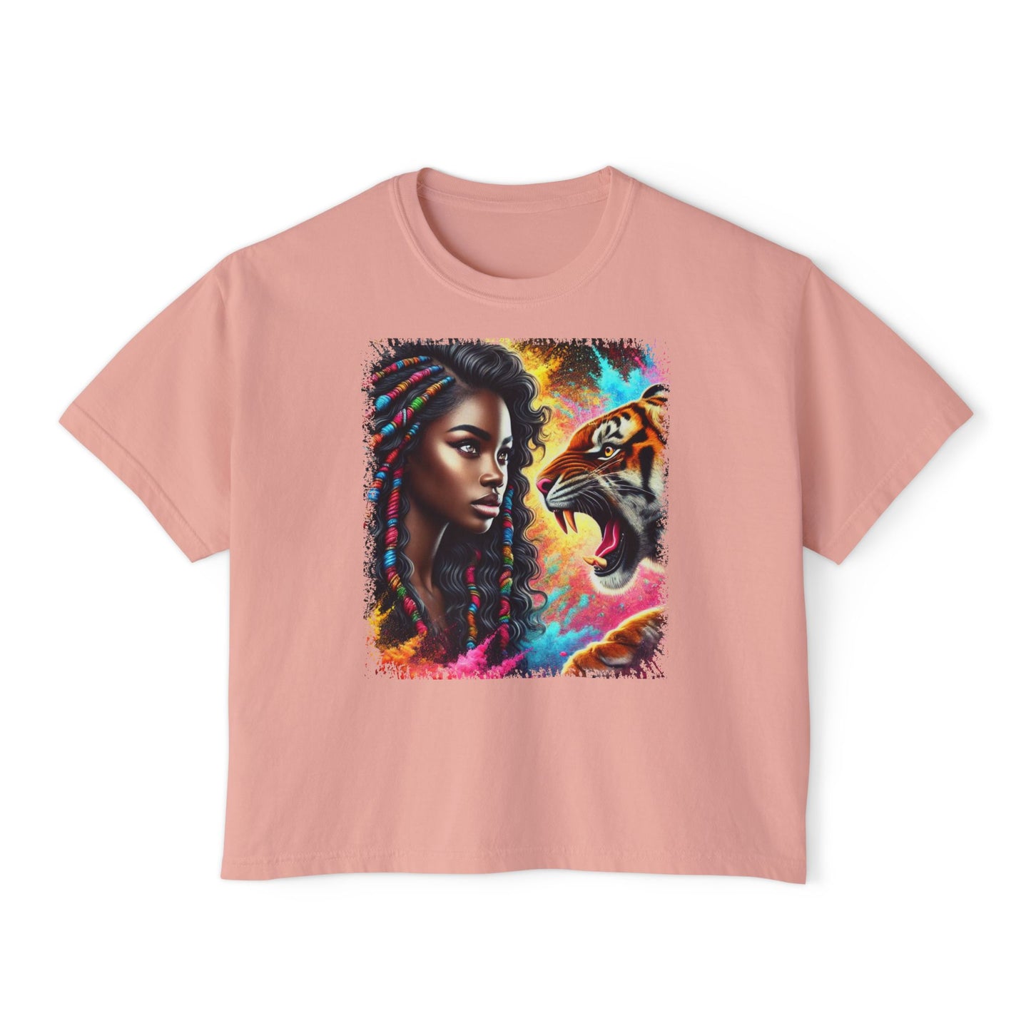 PERSONALIZE No Fear, No Retreat Oversized Boxy Fit Graphic T-shirt