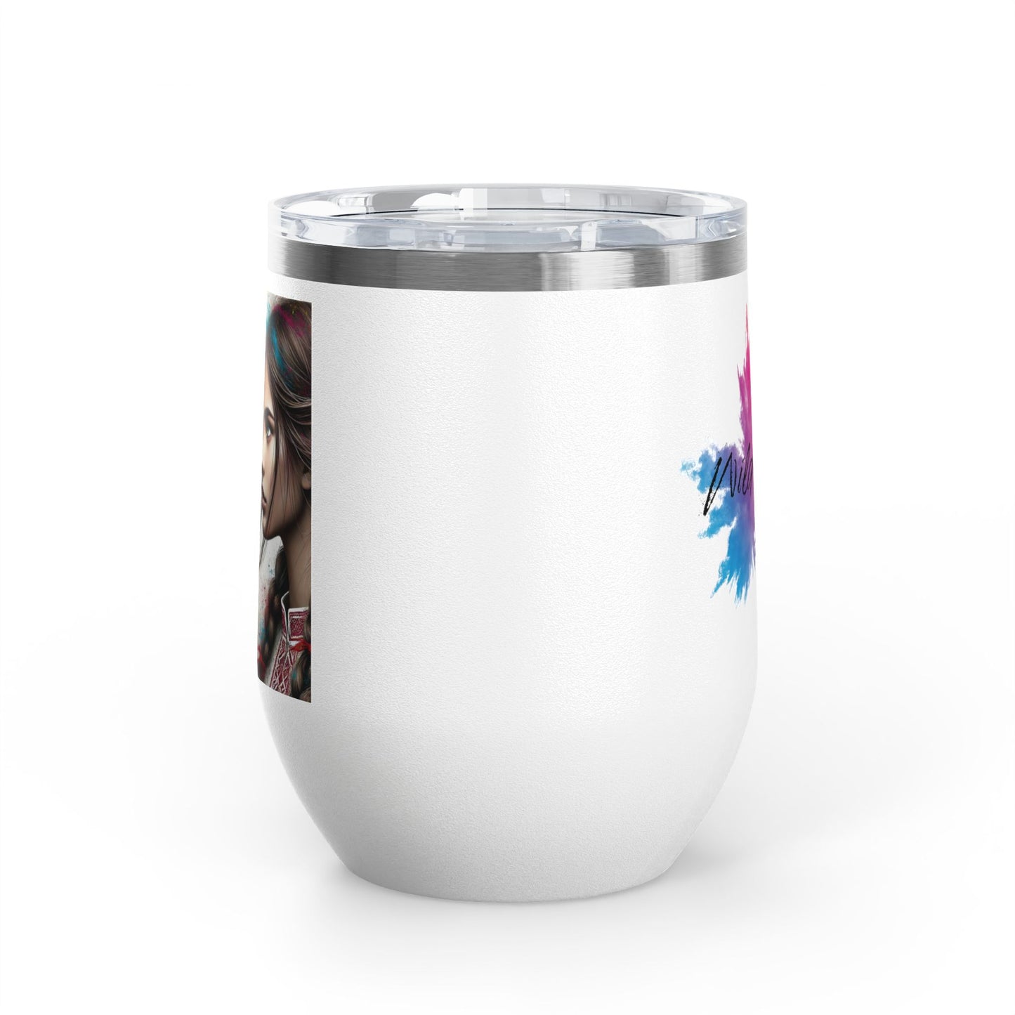 Ukrainian Wild Spirit Girl Travel Mug Size 12oz