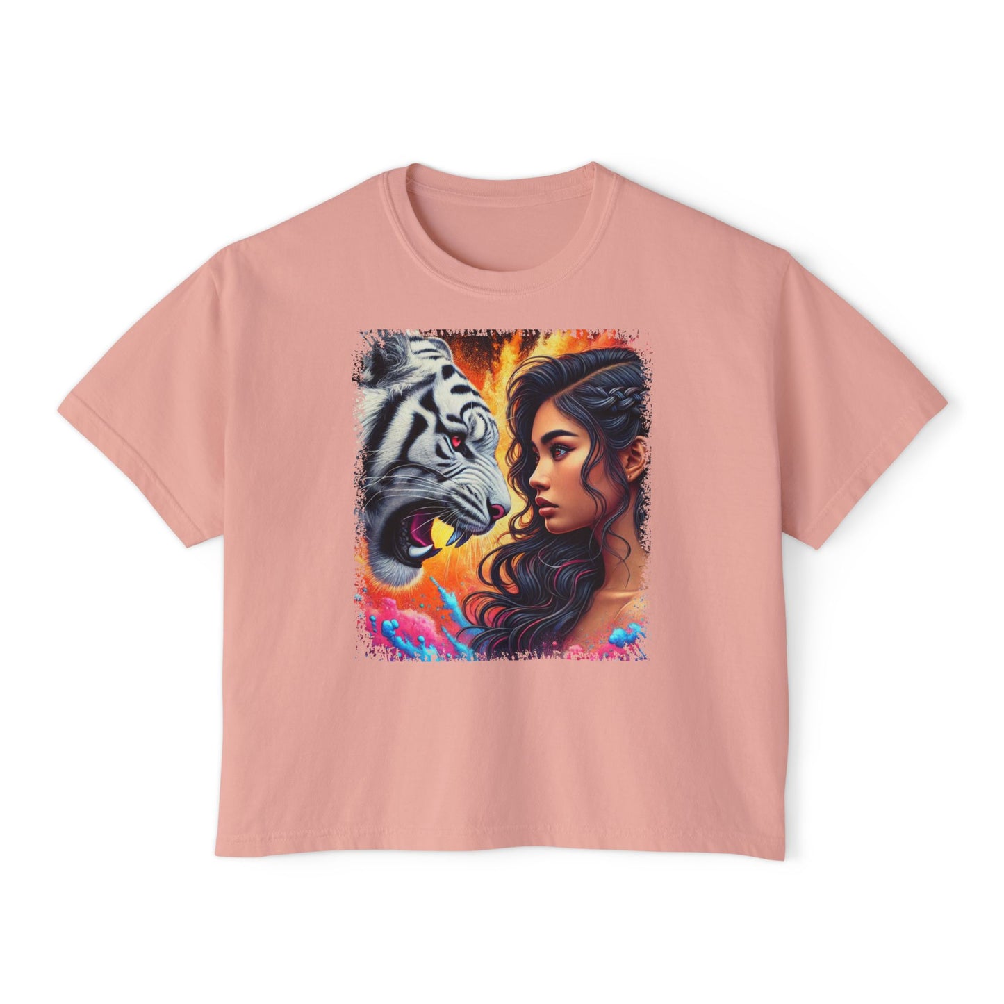 PERSONALIZE Daring the Beast - Oversized Boxy Fit Graphic T-shirt