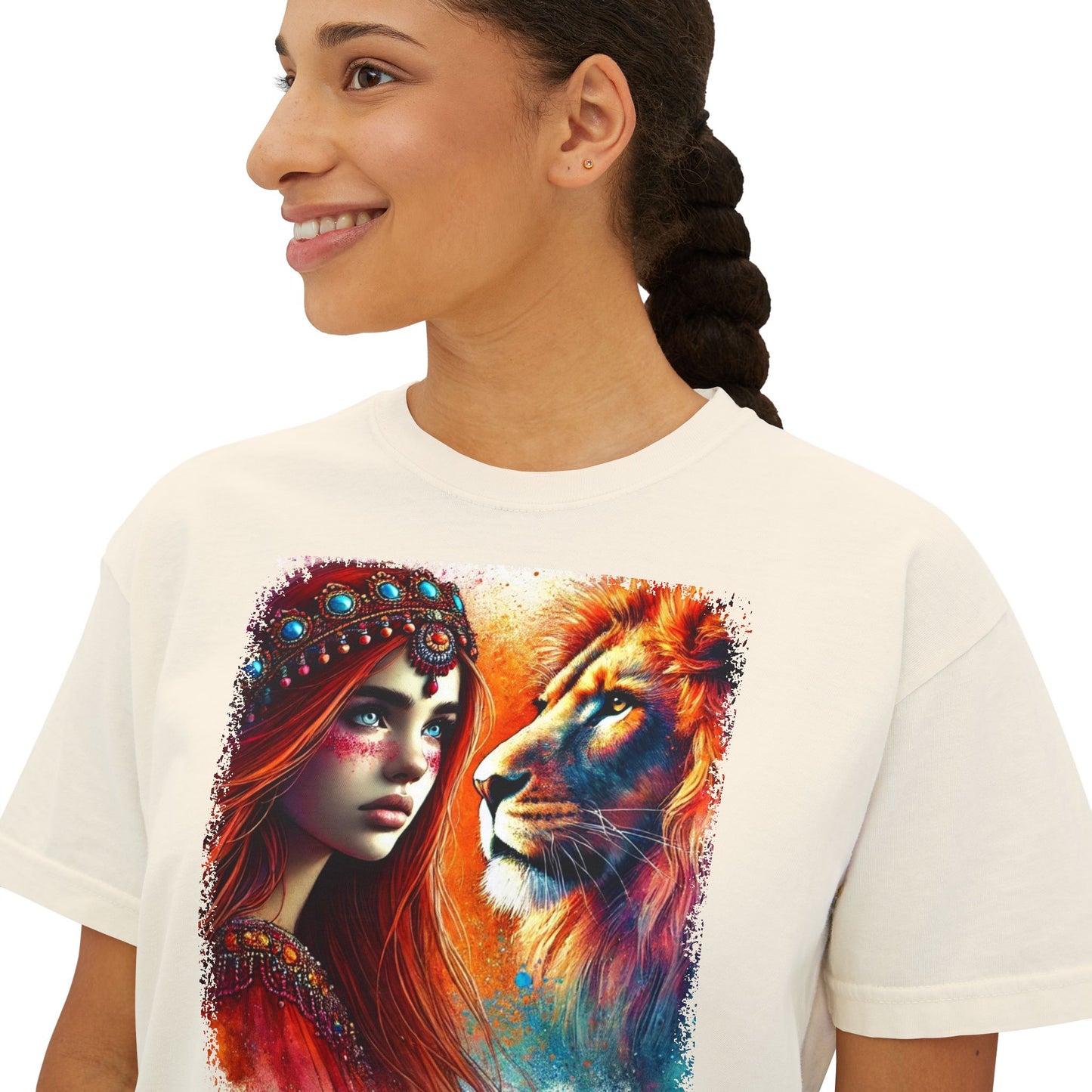 PERSONALIZE The Bold Encounter Oversized Boxy Fit Graphic T-shirt