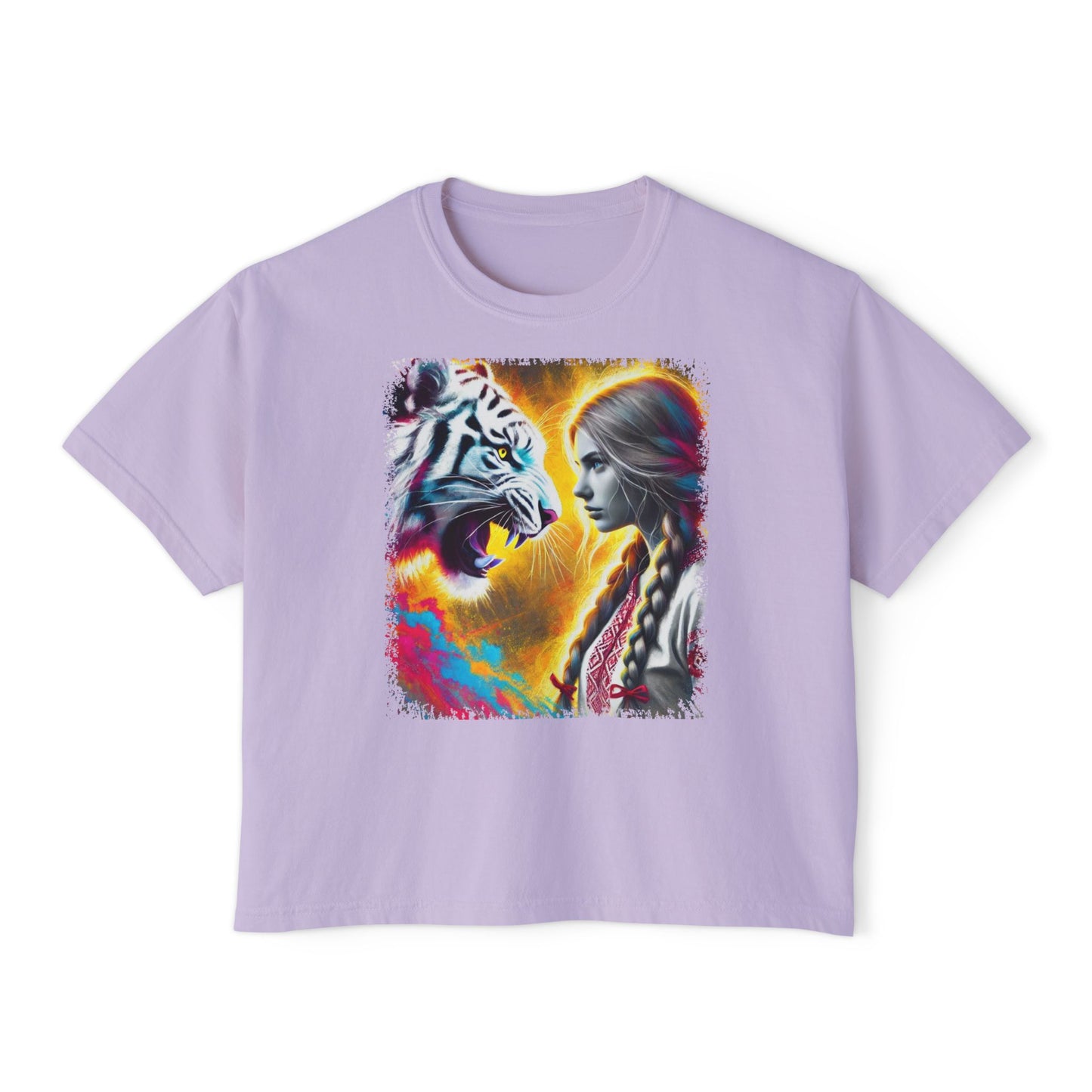 PERSONALIZE Tame Is Not Her Nature - Oversized Boxy Fit Graphic T-shirt
