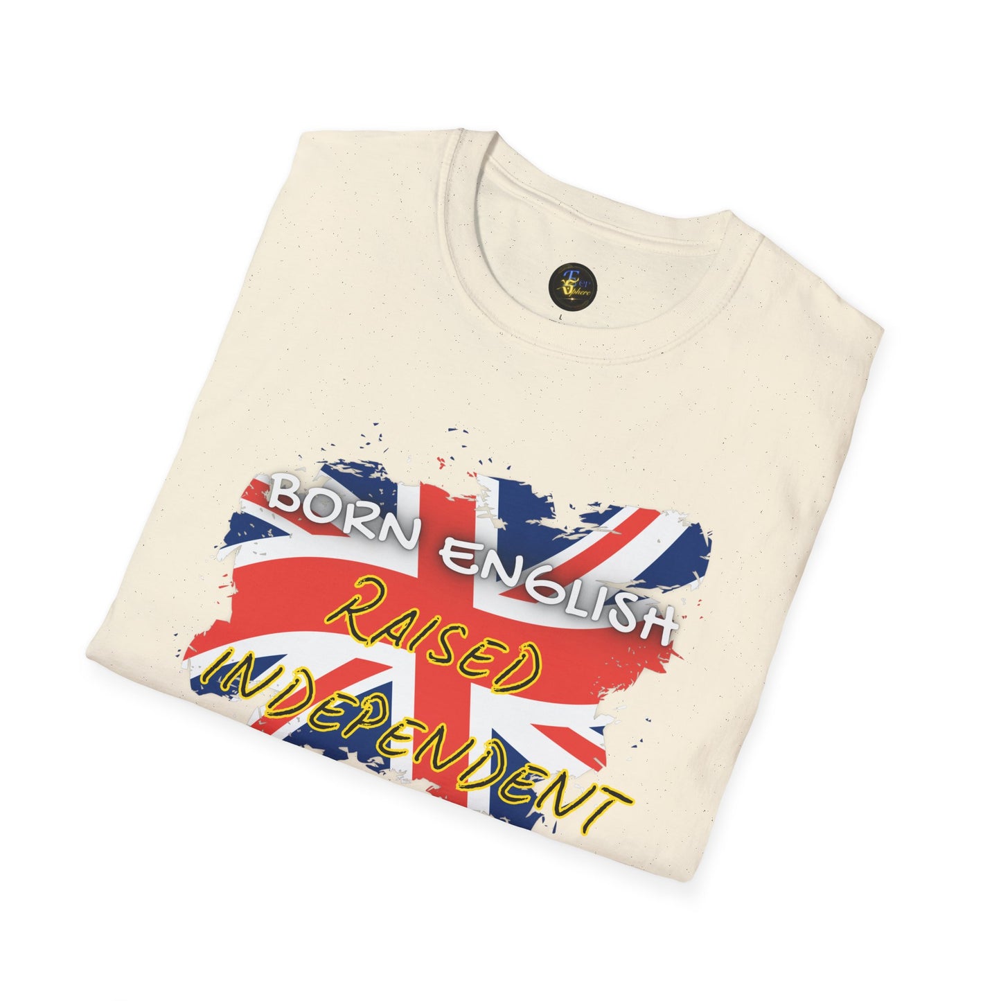 PERSONALIZE Born English Unisex Cotton T-Shirt - Independent Spirit Tee
