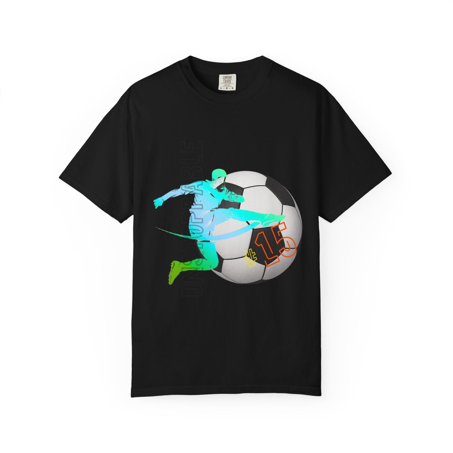 PERSONALIZE Unisex Soccer Classic Kick Garment-Dyed T-shirt