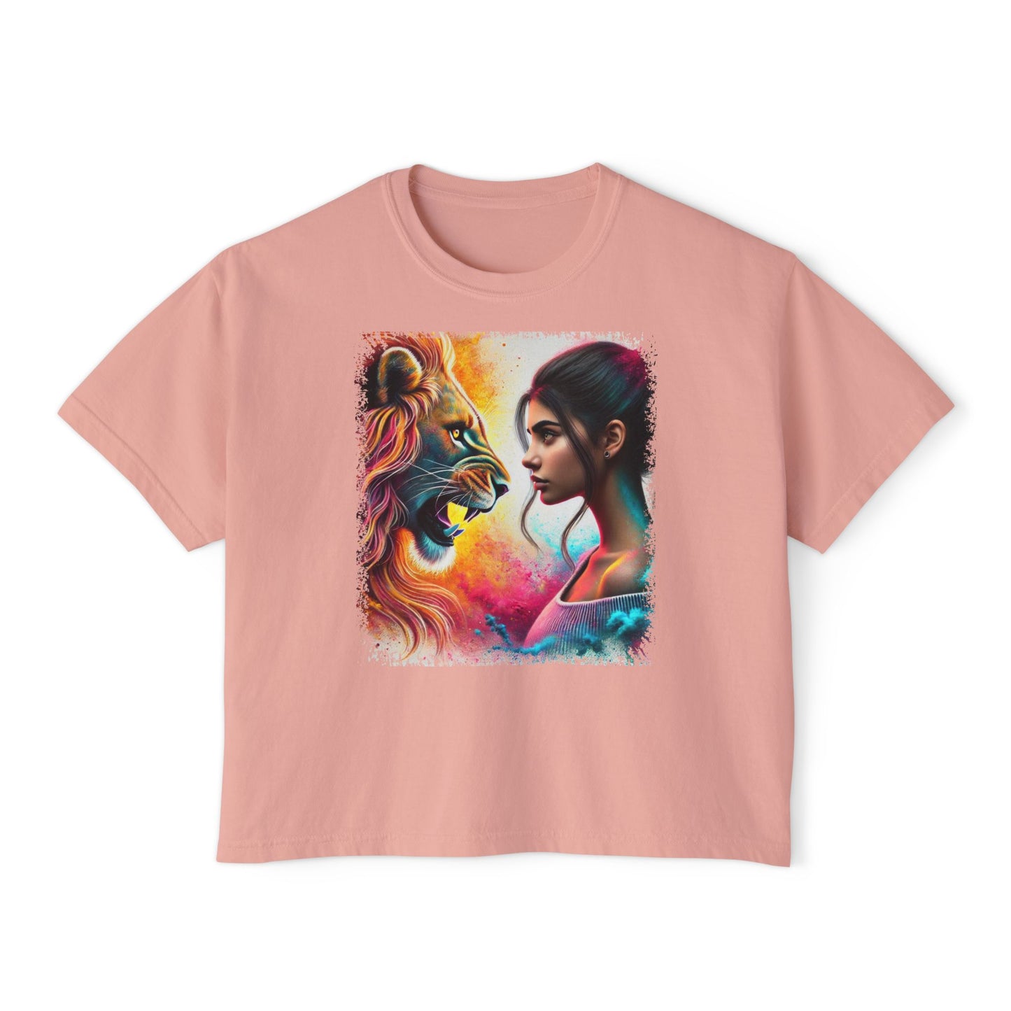 PERSONALIZE Courage Reflected Oversized Boxy Fit Graphic T-shirt