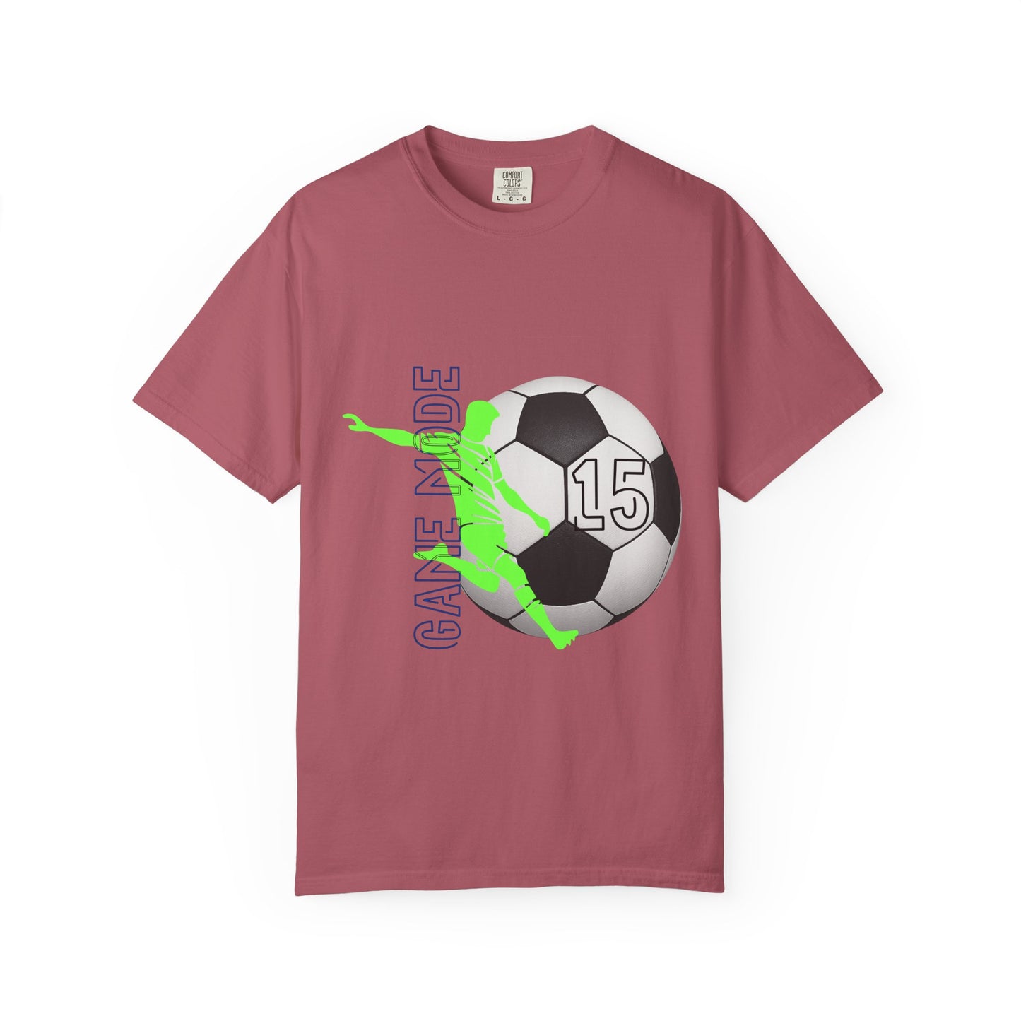 Personalize Unisex Soccer Vintage Touch Garment-Dyed T-shirt