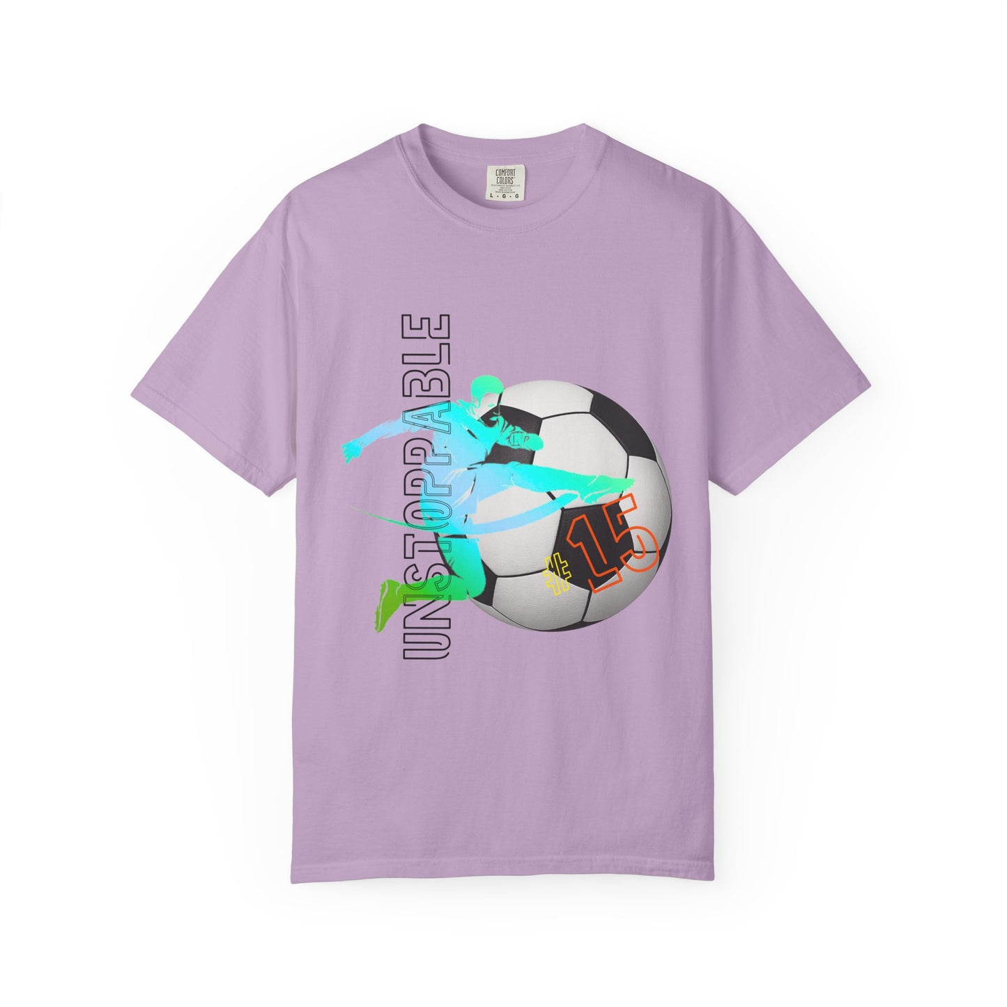 PERSONALIZE Unisex Soccer Classic Kick Garment-Dyed T-shirt