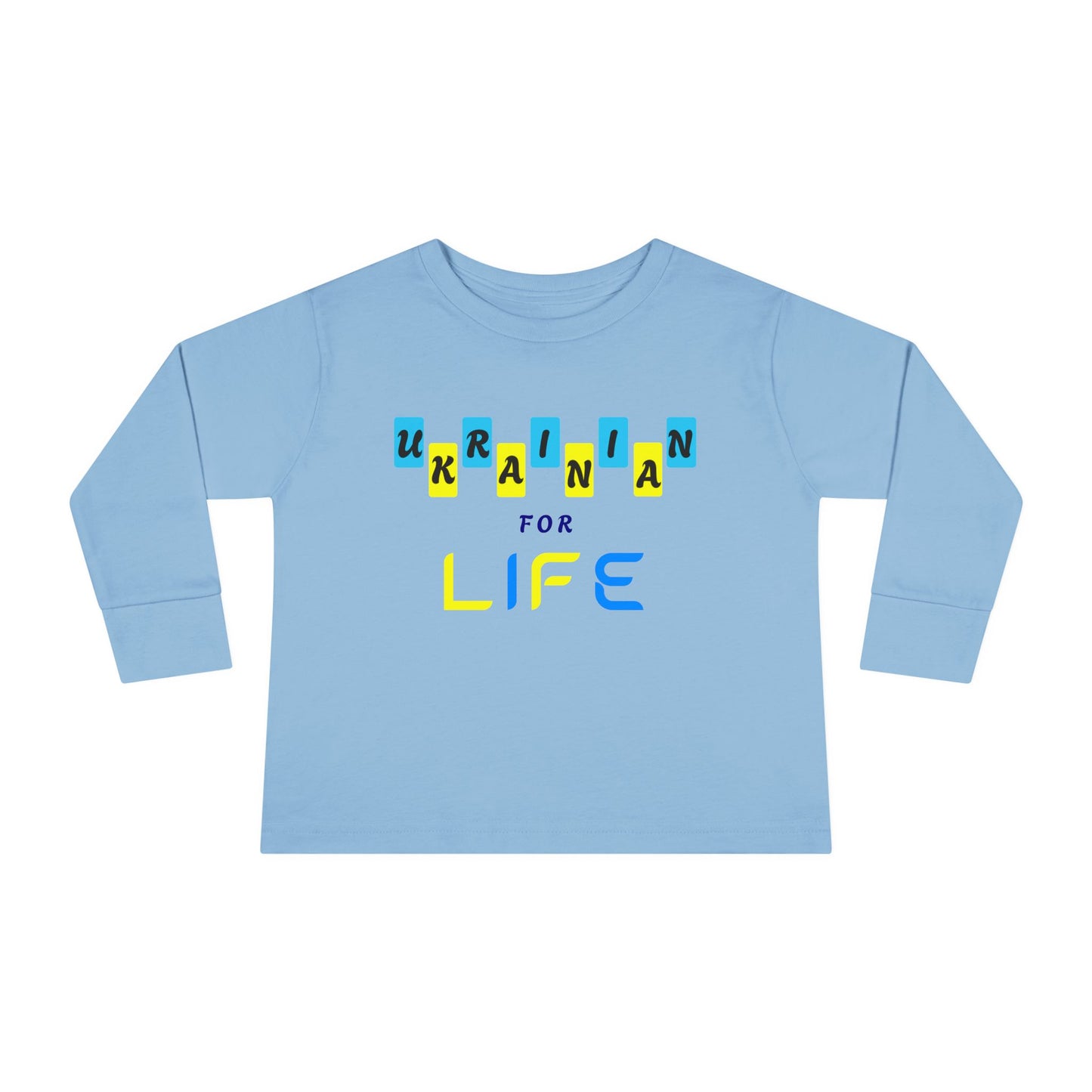Toddler Long Sleeve Ukrainian for Life Tee