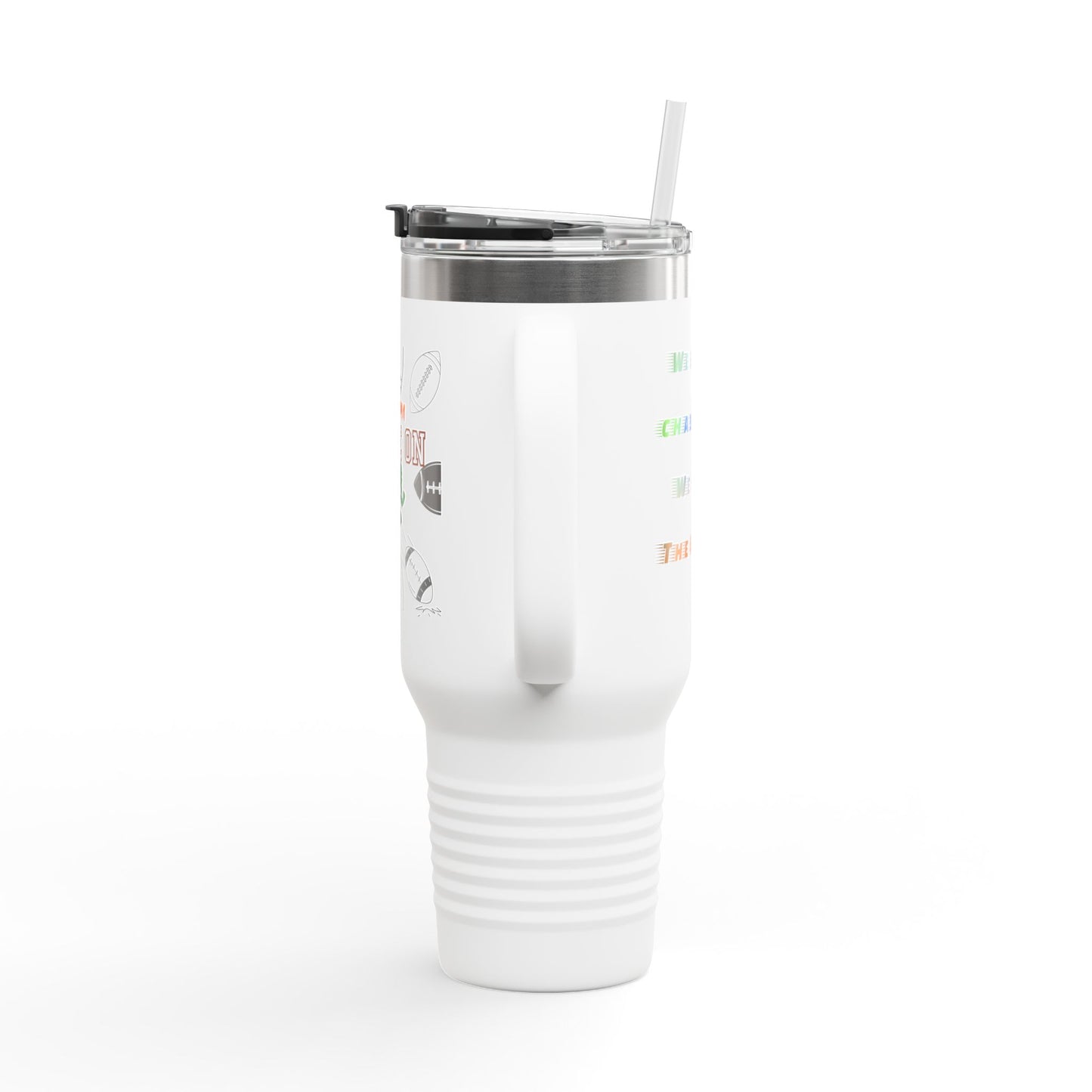 Game On Football Season Sporty Insulated Travel Mug, 40oz