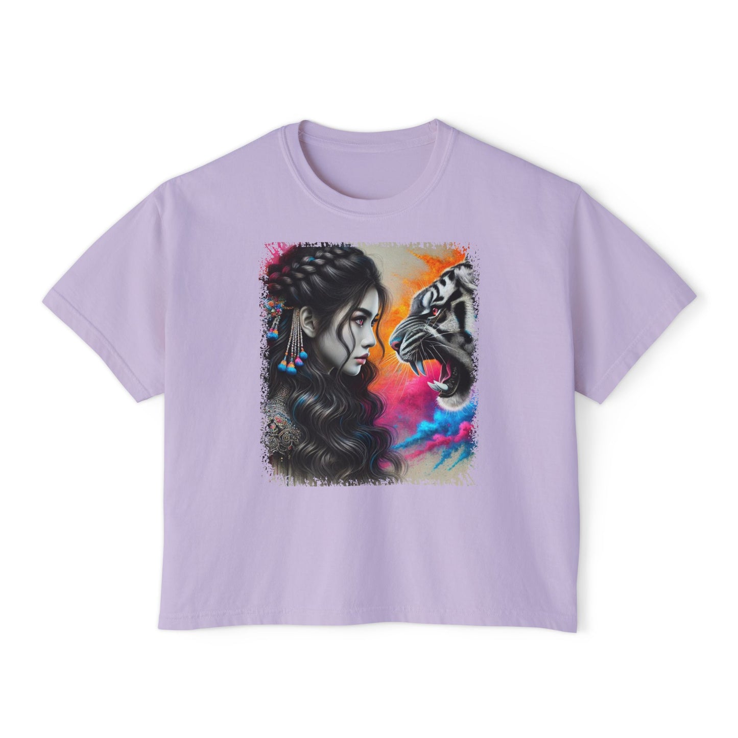 PERSONALIZE Tiger’s Mirror Oversized Boxy Fit Graphic T-shirt