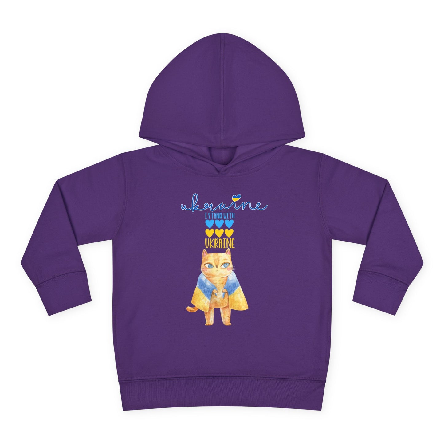 Toddler Pride in Blue & Yellow Fleece Hoodie