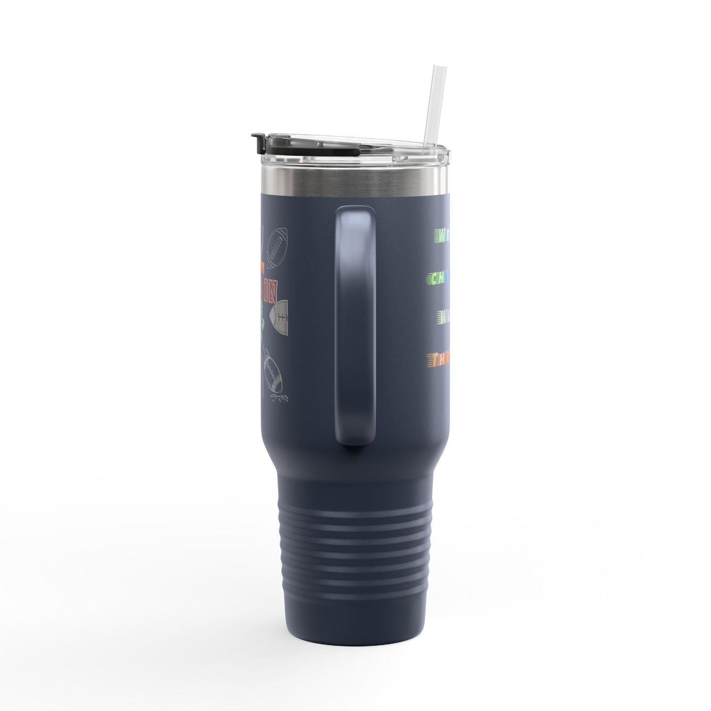 Game On Football Season Sporty Insulated Travel Mug, 40oz