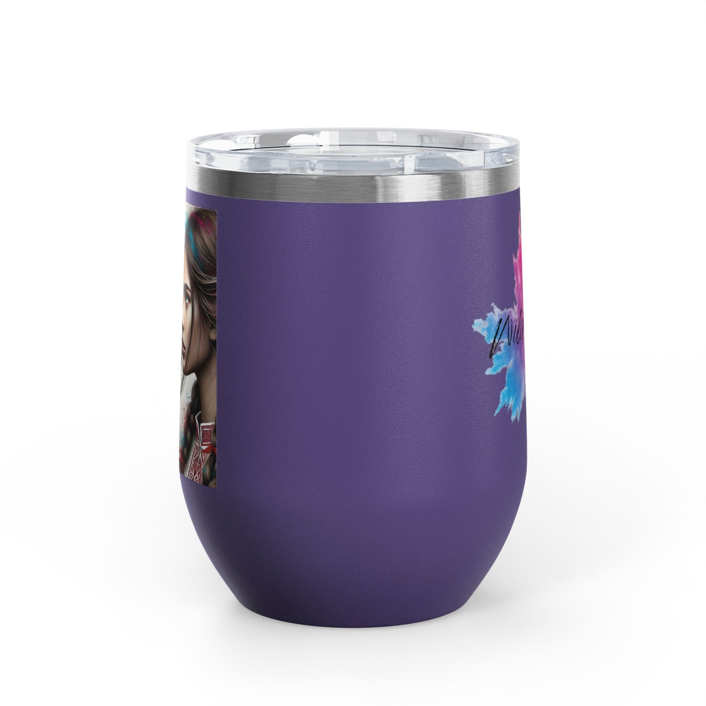 Ukrainian Wild Spirit Girl Travel Mug Size 12oz