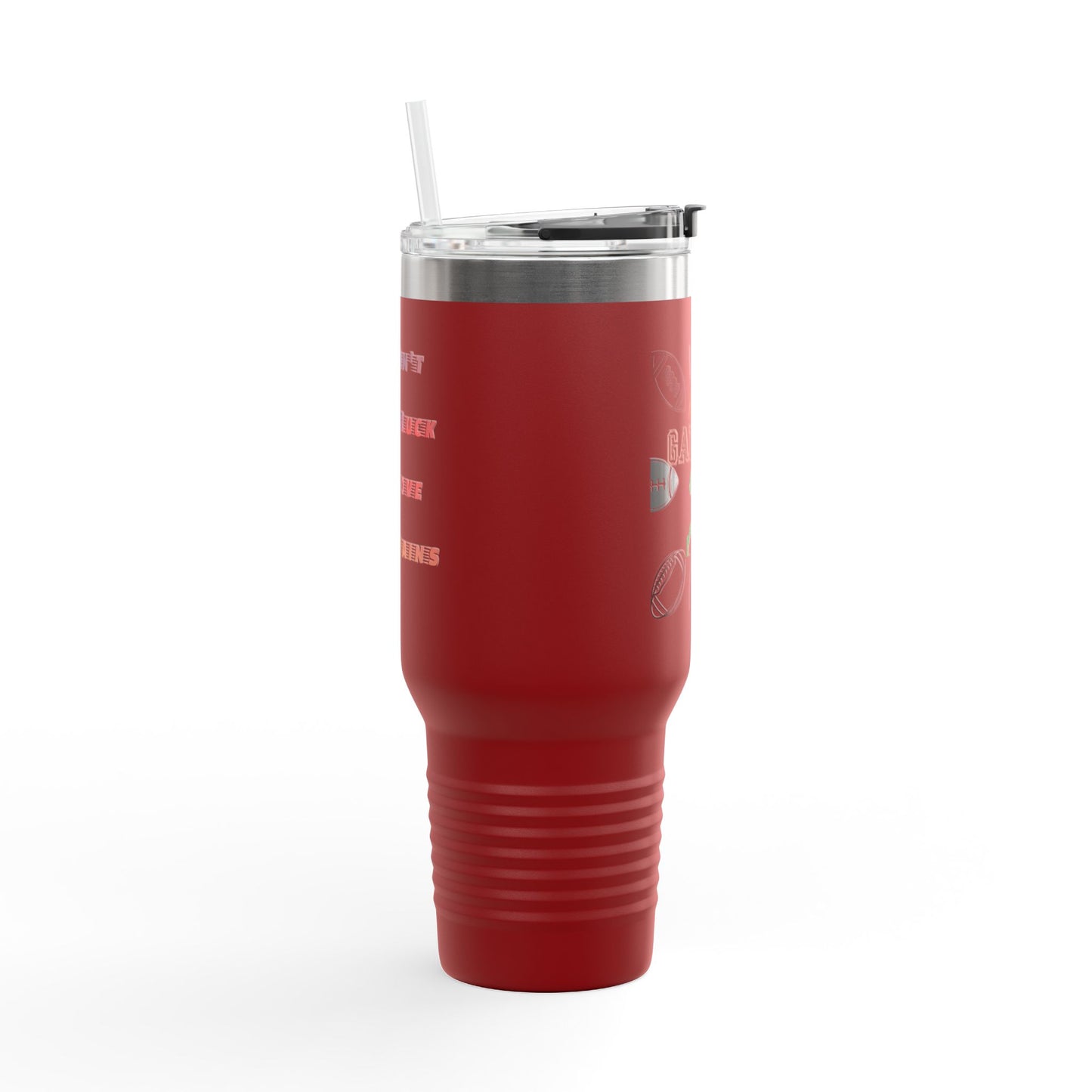 Game On Football Season Sporty Insulated Travel Mug, 40oz