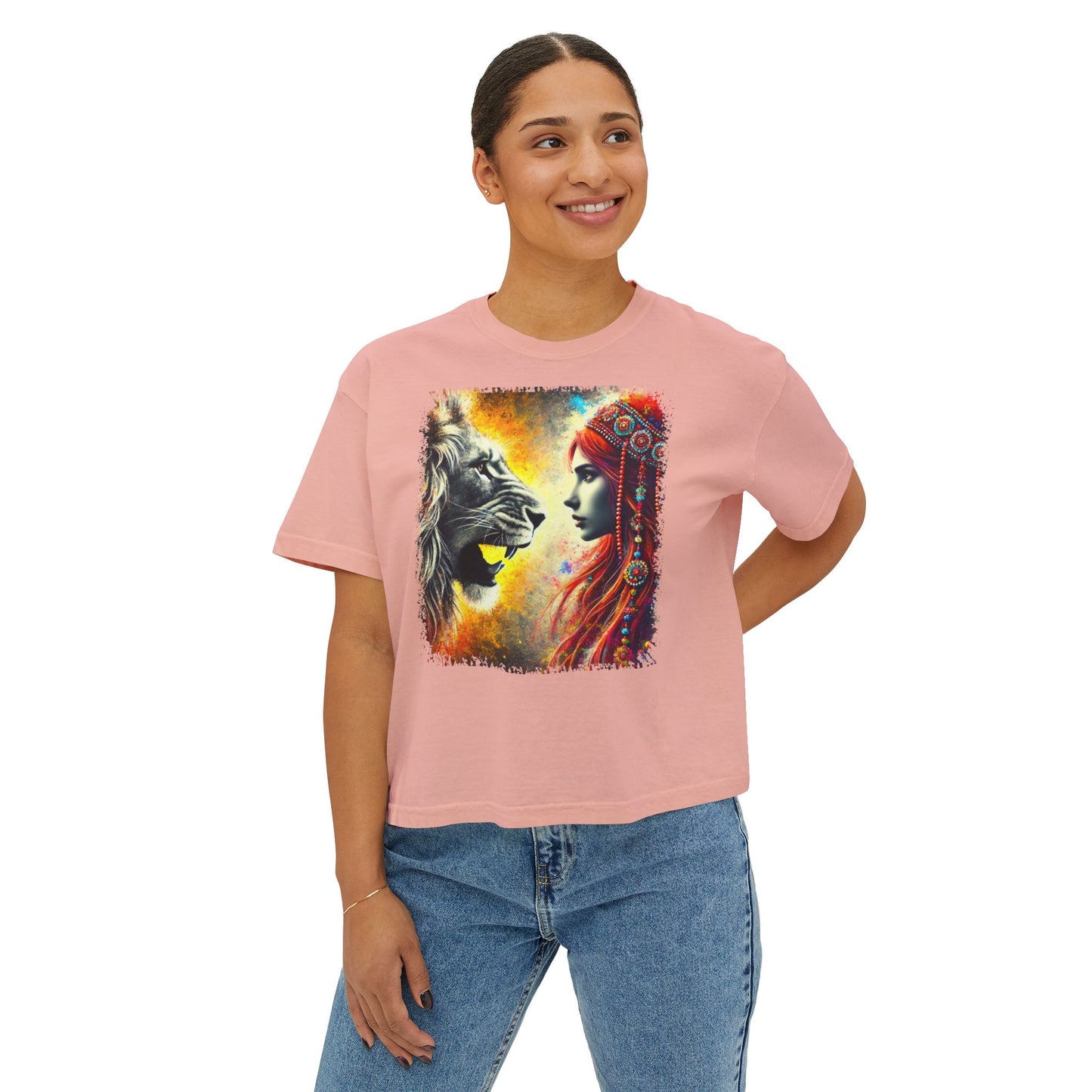 PERSONALIZE Unblinking Oversized Boxy Fit Graphic T-shirt