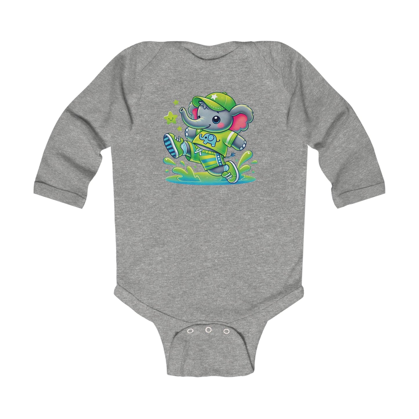 Baby Bright Stars & Big Smiles Long Sleeve Bodysuit