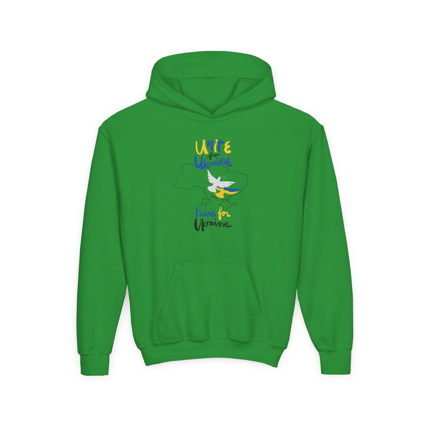 Kids Peace for Ukraine Heavy Blend Cozy Hoodie