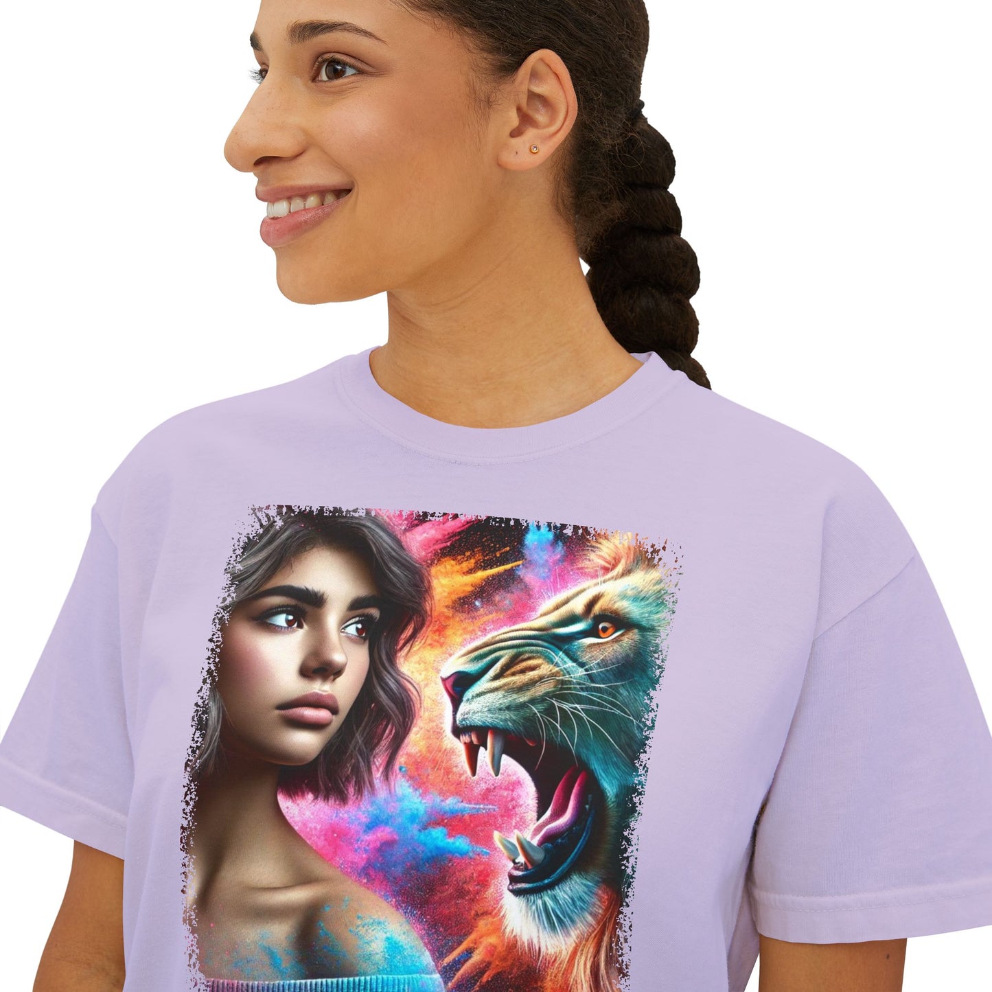 PERSONALIZE Daughter of the Wild - Oversized Boxy Fit Graphic T-shirt