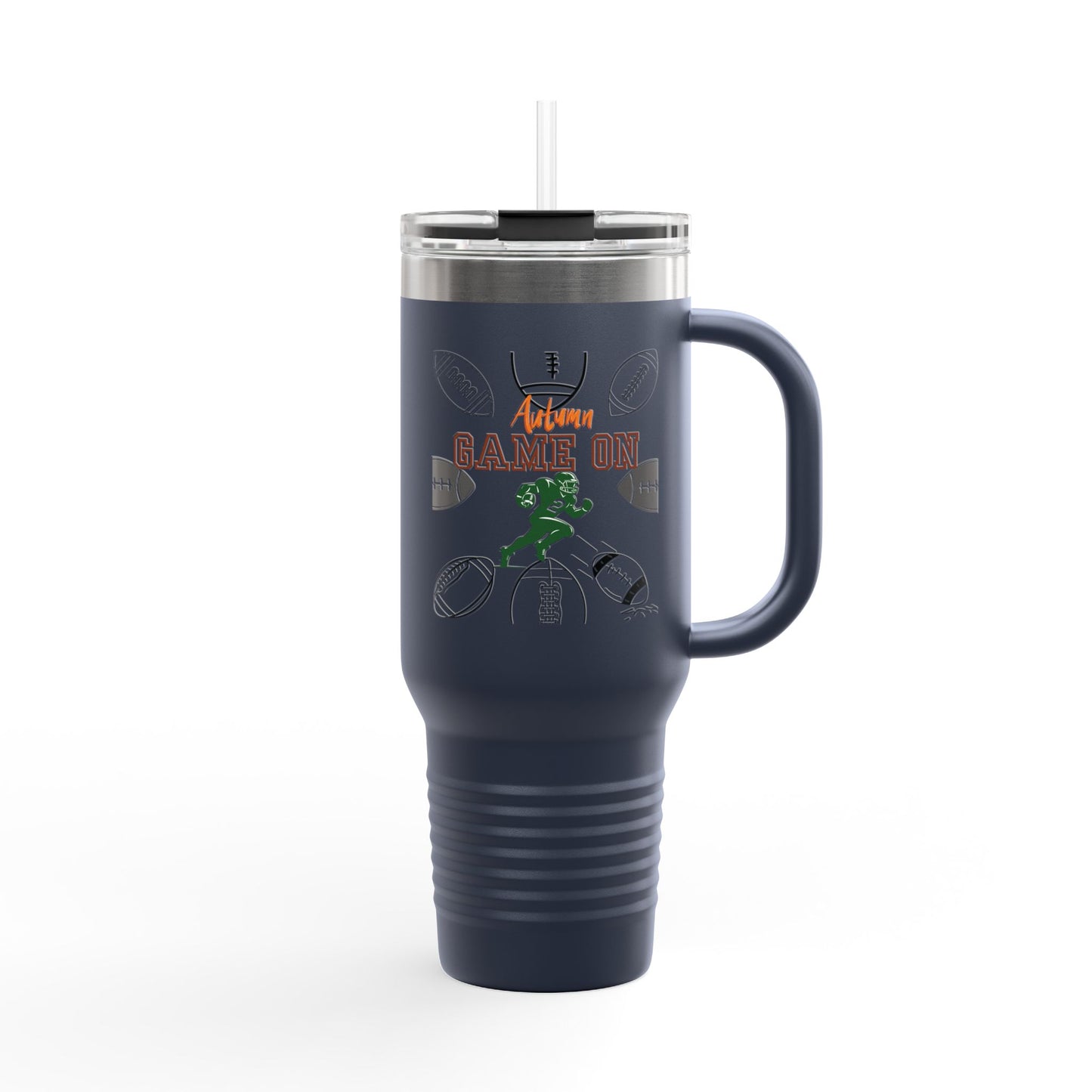 Game On Football Season Sporty Insulated Travel Mug, 40oz