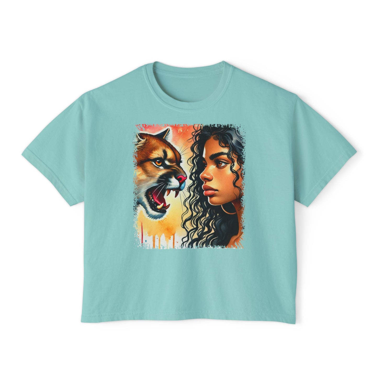 PERSONALIZE Silence Between Peaks - Oversized Boxy Fit Graphic T-shirt