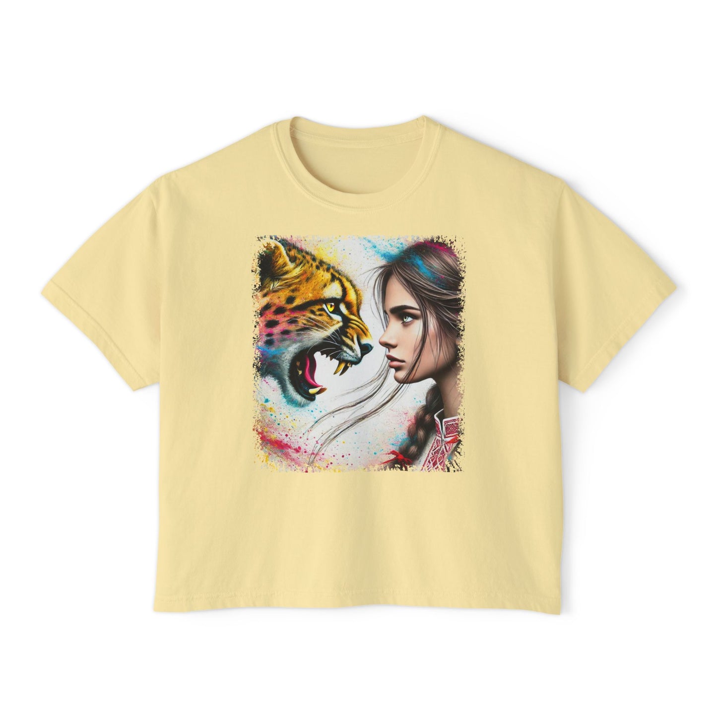 PERSONALIZE Eye to Eye with Velocity - Oversized Boxy Fit Graphic T-shirt