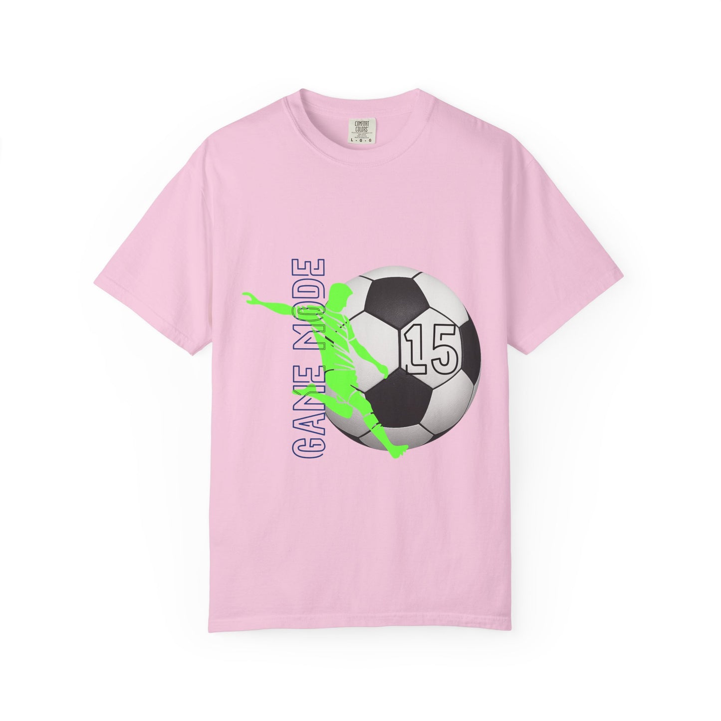 Personalize Unisex Soccer Vintage Touch Garment-Dyed T-shirt