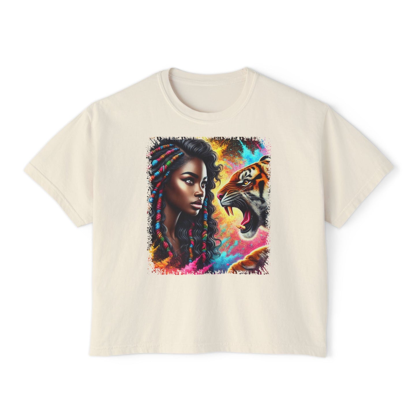 PERSONALIZE No Fear, No Retreat Oversized Boxy Fit Graphic T-shirt