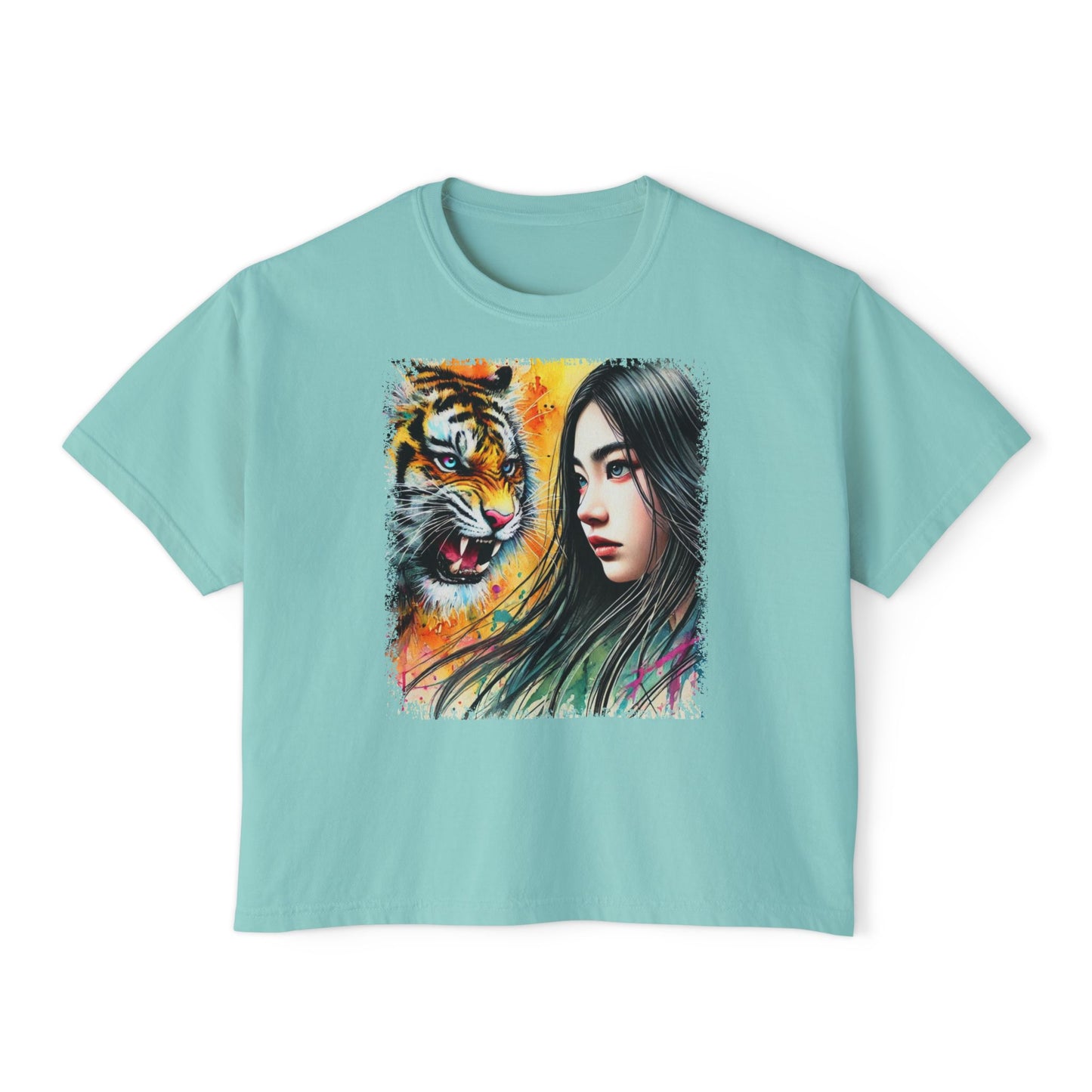 PERSONALIZE Unshaken by Stripes - Oversized Boxy Fit Graphic T-shirt