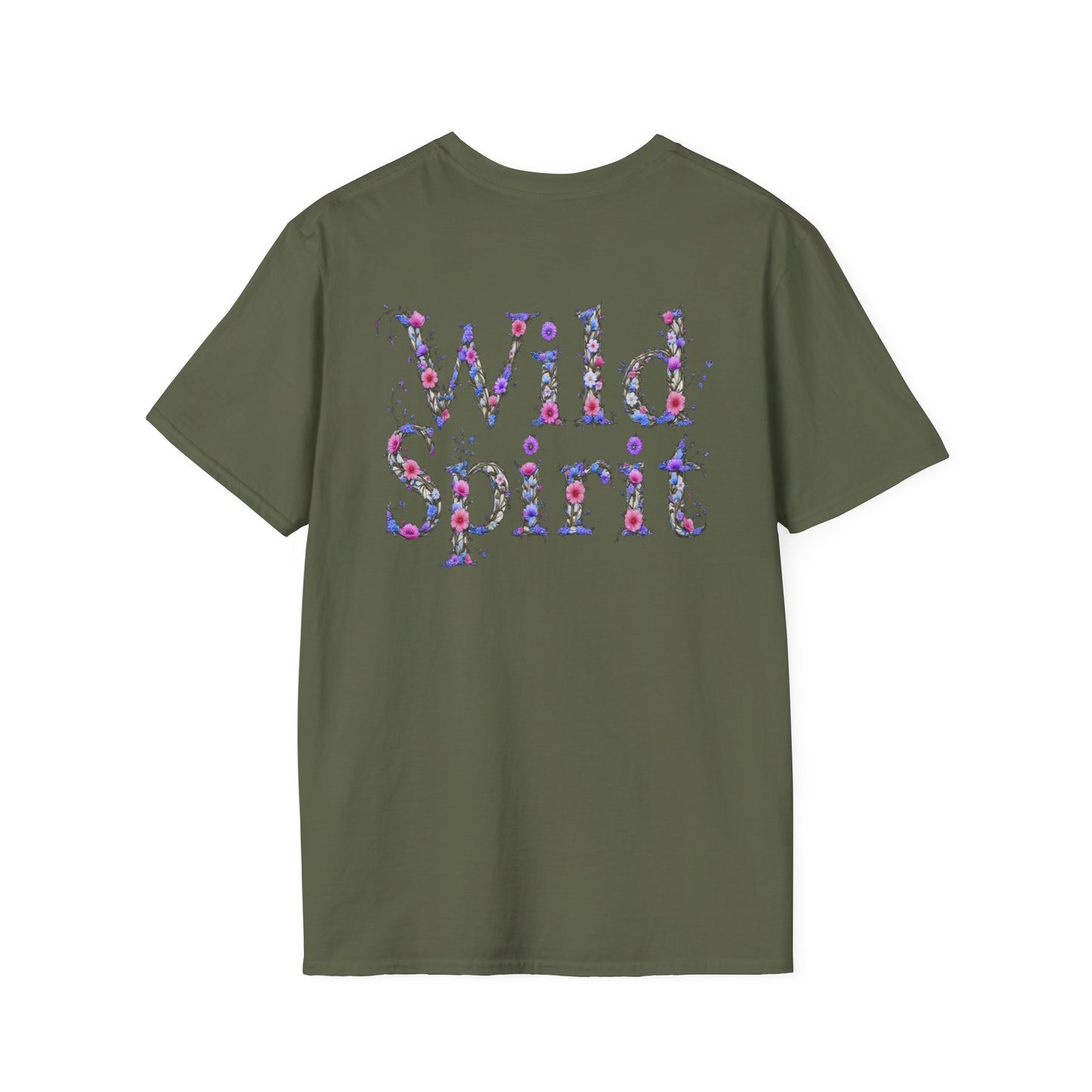 Wild Spirit Butterfly V-Neck Tee for Women