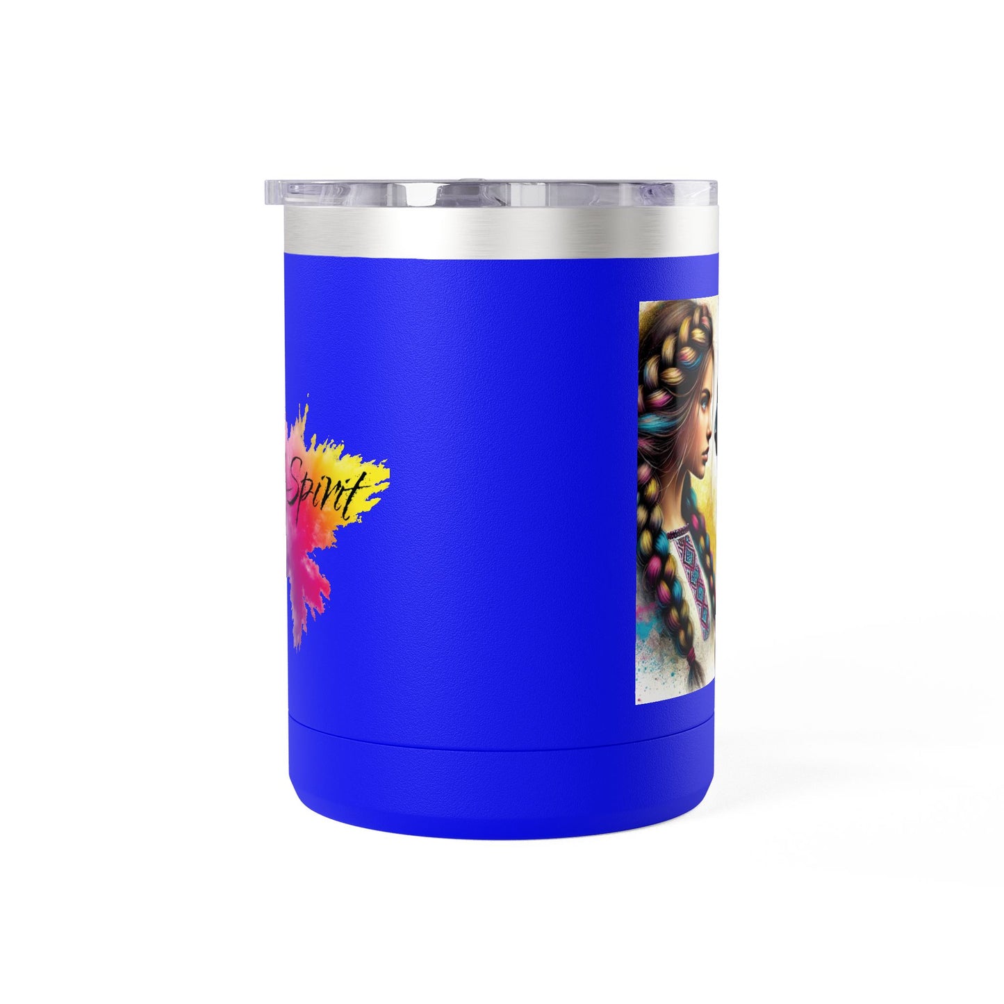 Ukrainian Wild Spirit Girl Mug Tumbler, 15oz