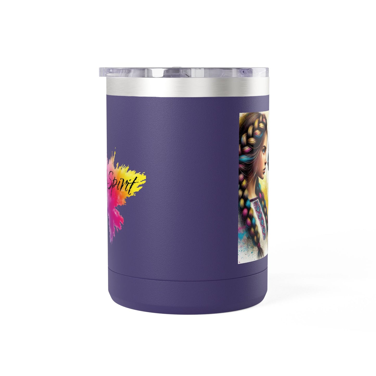 Ukrainian Wild Spirit Girl Mug Tumbler, 15oz