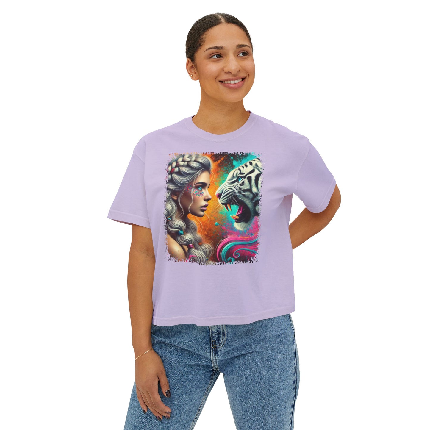 PERSONALIZE Uncaged Resolve - Oversized Boxy Fit Graphic T-shirt
