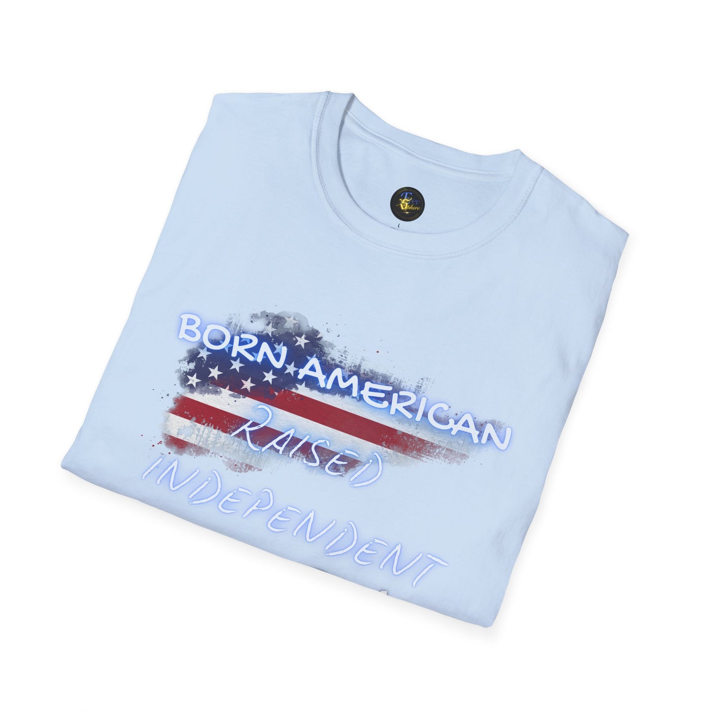 PERSONALIZE Born American Unisex Cotton T-Shirt - Independent Spirit Tee