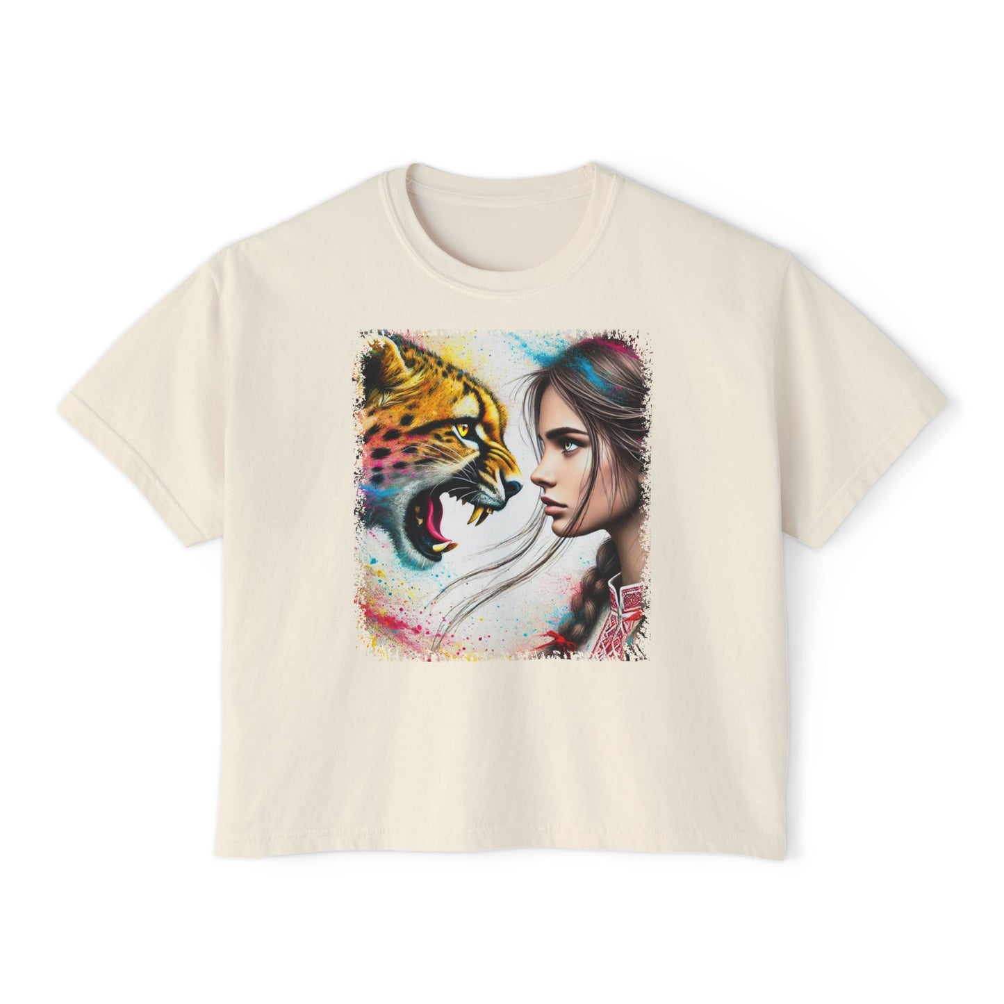 PERSONALIZE Eye to Eye with Velocity - Oversized Boxy Fit Graphic T-shirt
