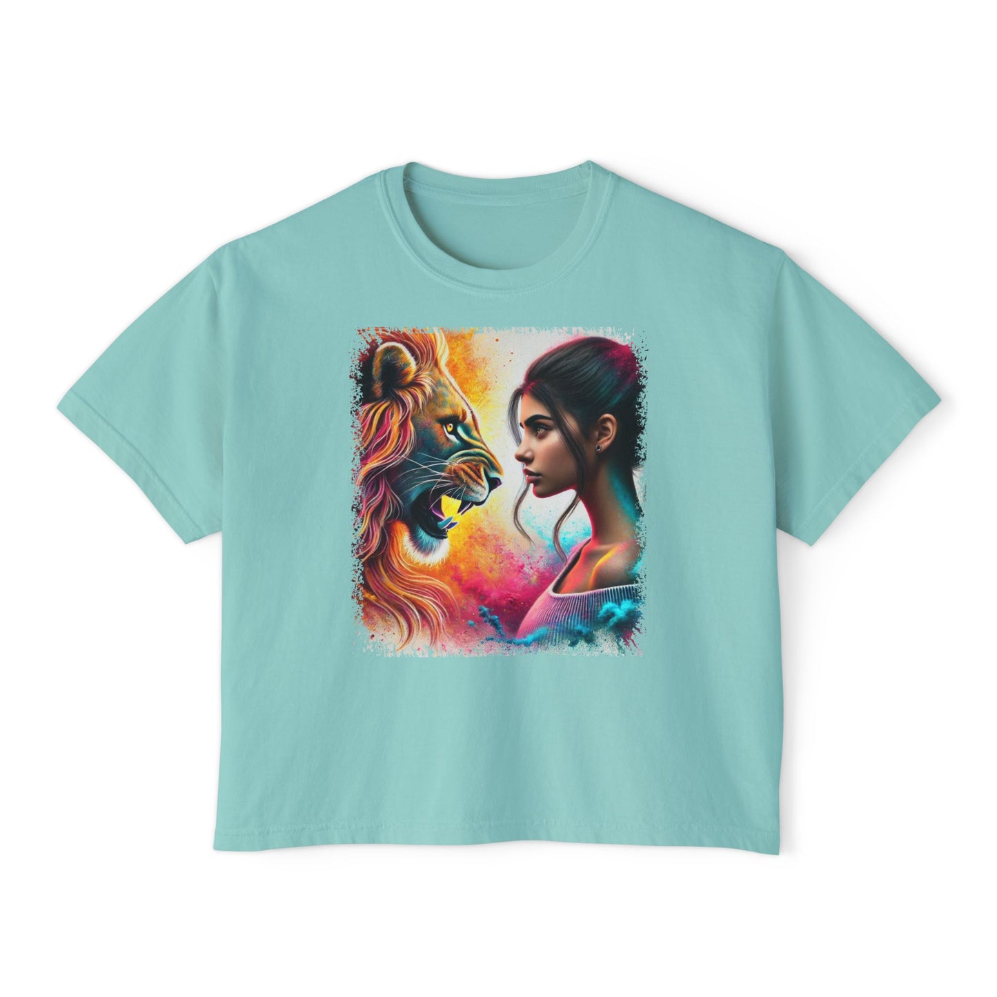 PERSONALIZE Courage Reflected Oversized Boxy Fit Graphic T-shirt