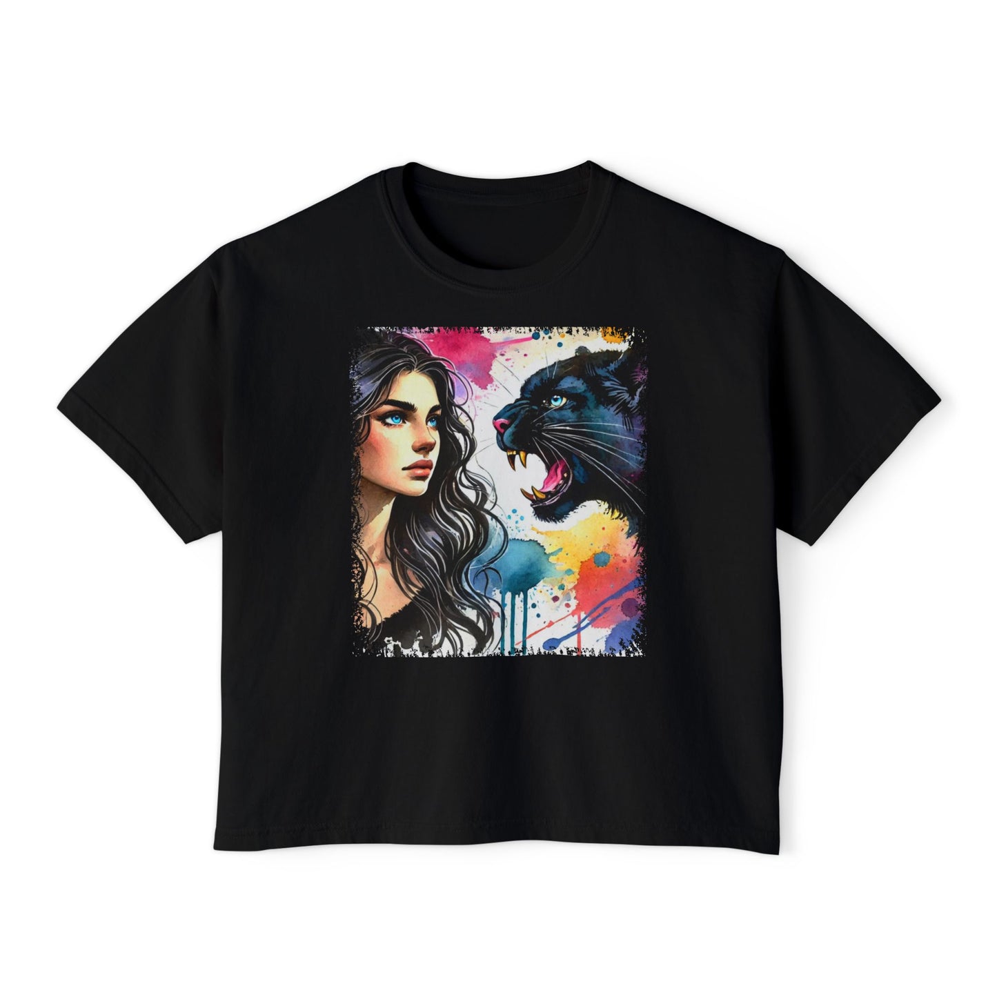 PERSONALIZE Still as the Huntress - Oversized Boxy Fit Graphic T-shirt