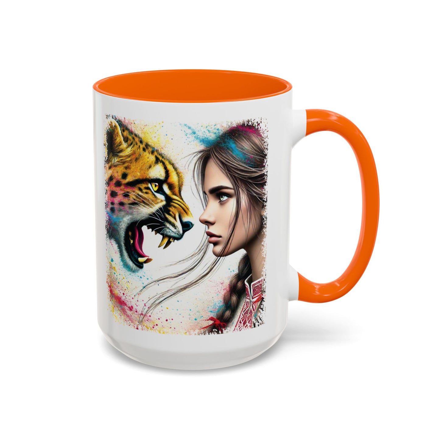 Ukrainian Wild Spirit Girl Mug Size 11oz, 15oz