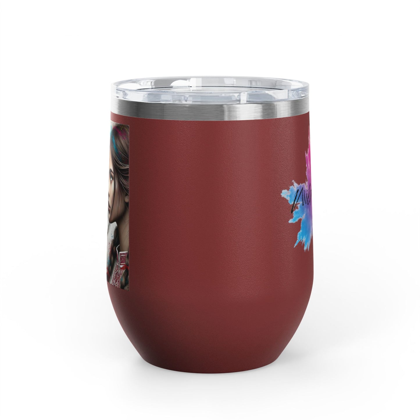 Ukrainian Wild Spirit Girl Travel Mug Size 12oz