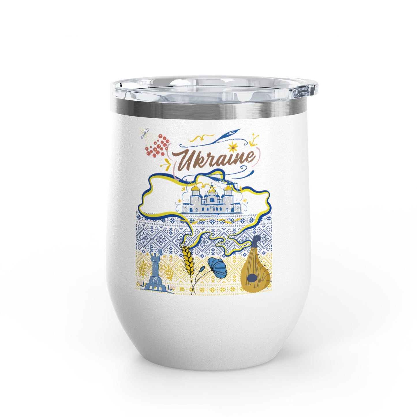 Ukrainian Pride Travel Mug Size 12oz