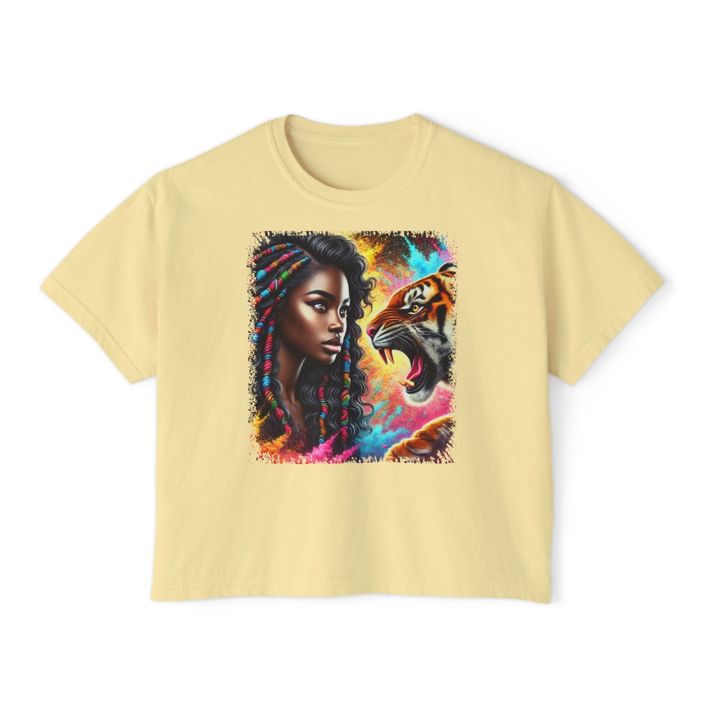 PERSONALIZE No Fear, No Retreat Oversized Boxy Fit Graphic T-shirt