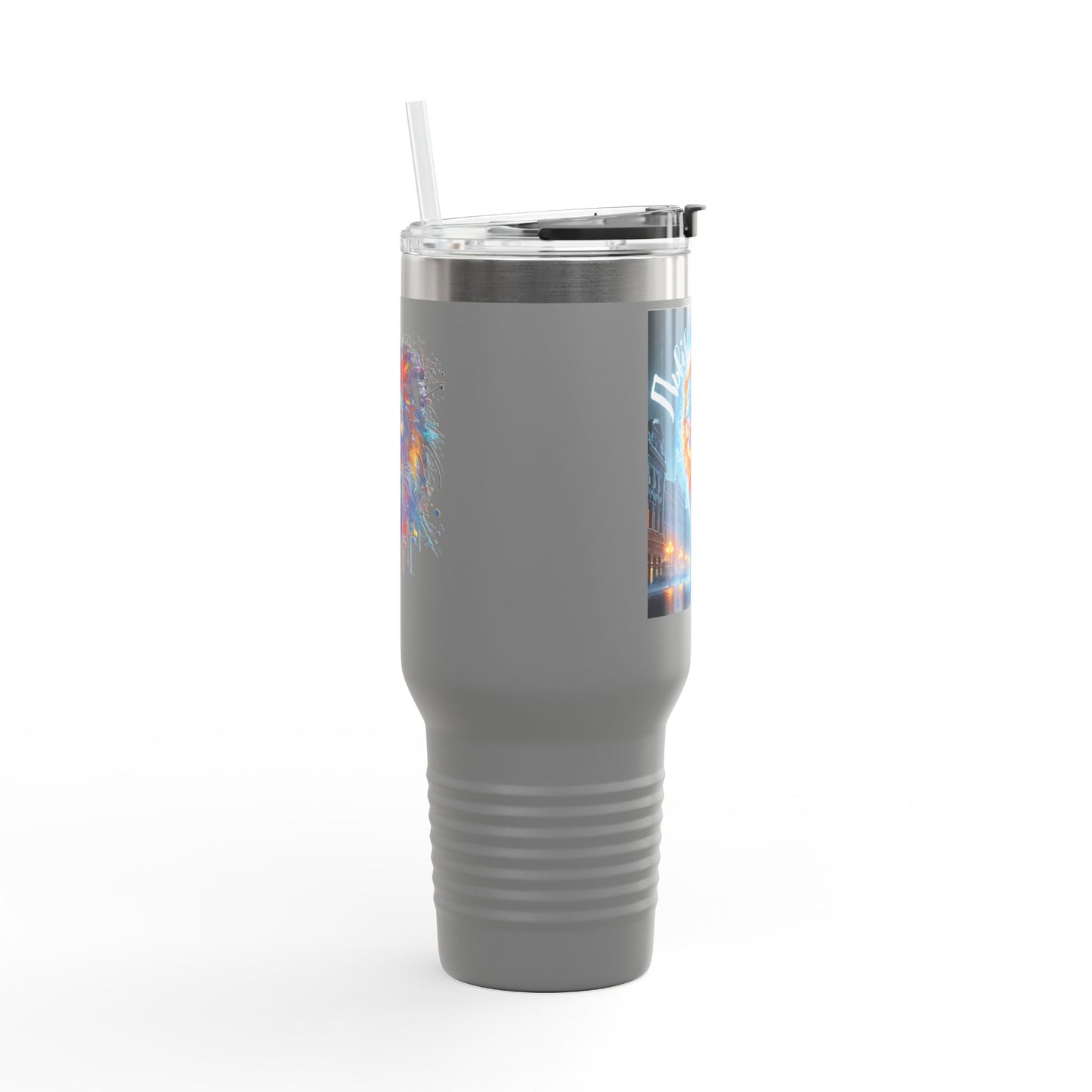 Lviv UA Vibrant Insulated Travel Mug, 40 oz