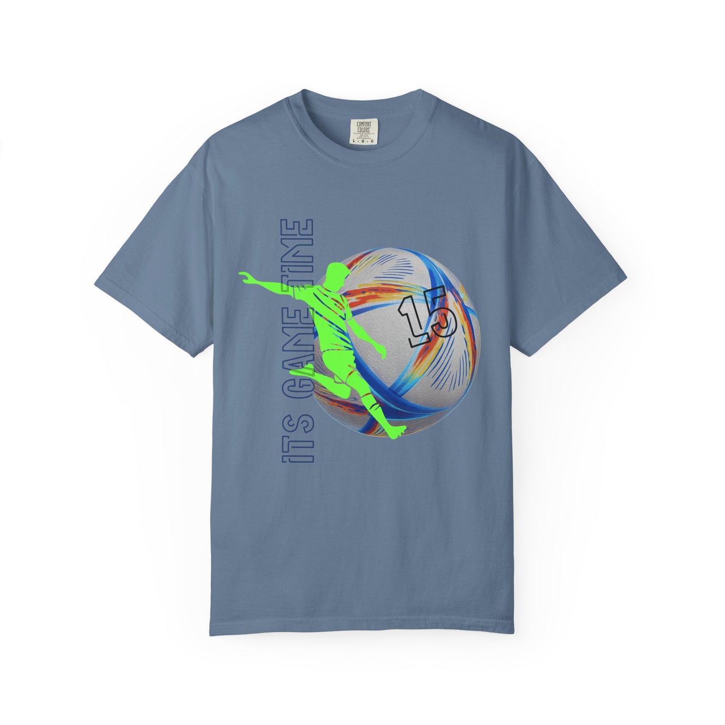 Personalize Unisex Soccer Blaze Control Garment-Dyed T-shirt