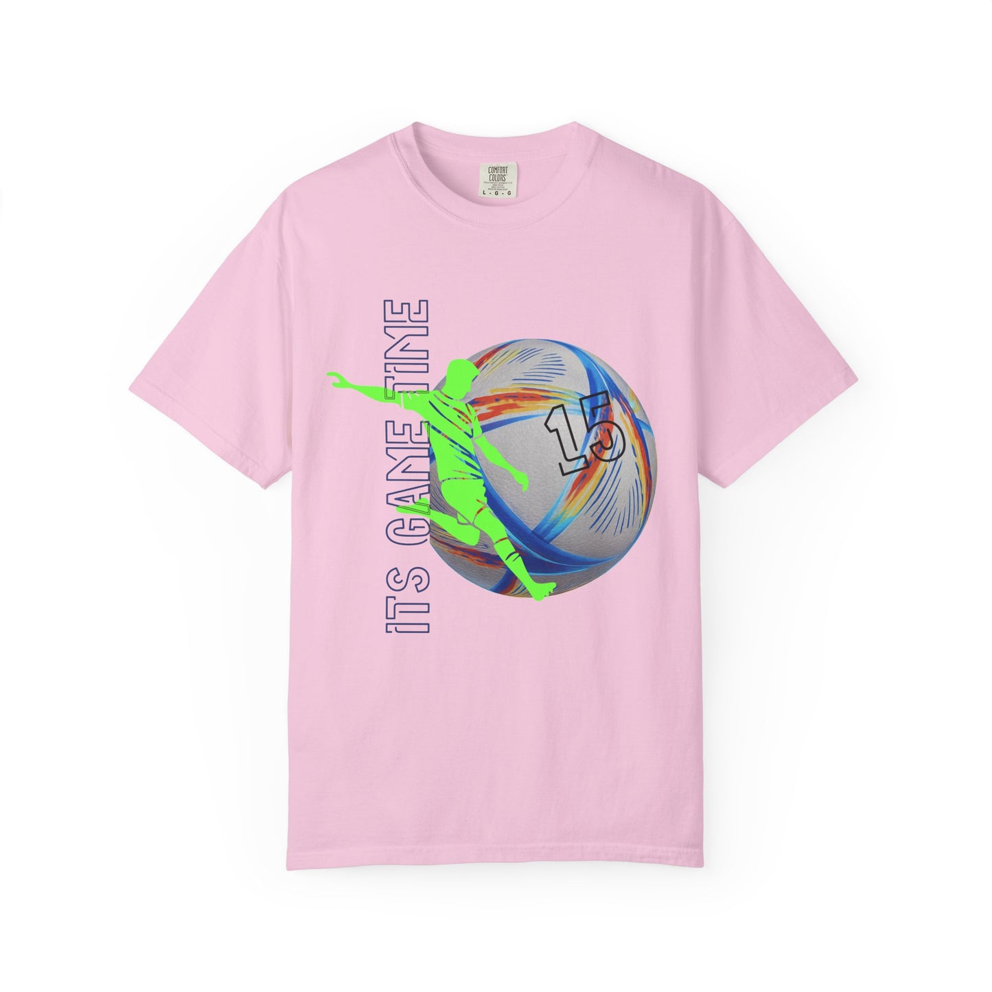 Personalize Unisex Soccer Blaze Control Garment-Dyed T-shirt
