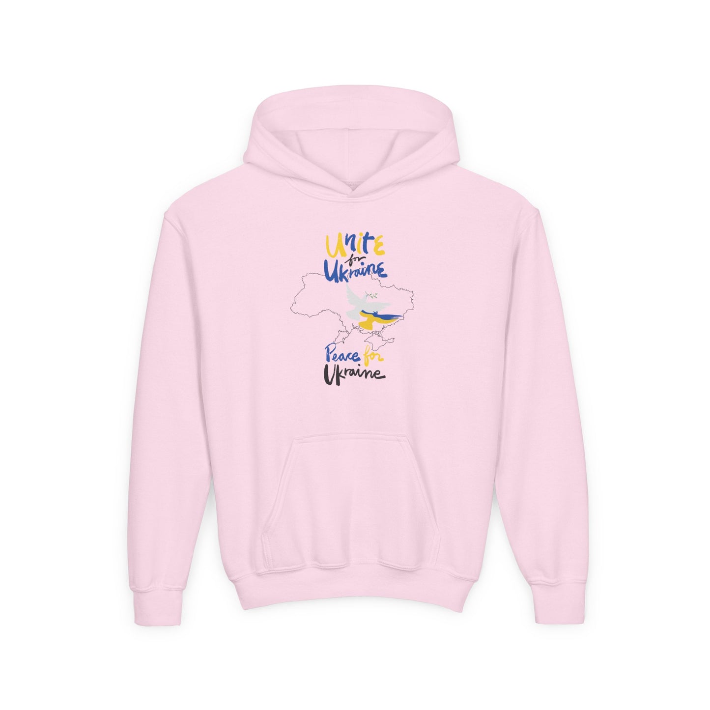 Kids Peace for Ukraine Heavy Blend Cozy Hoodie