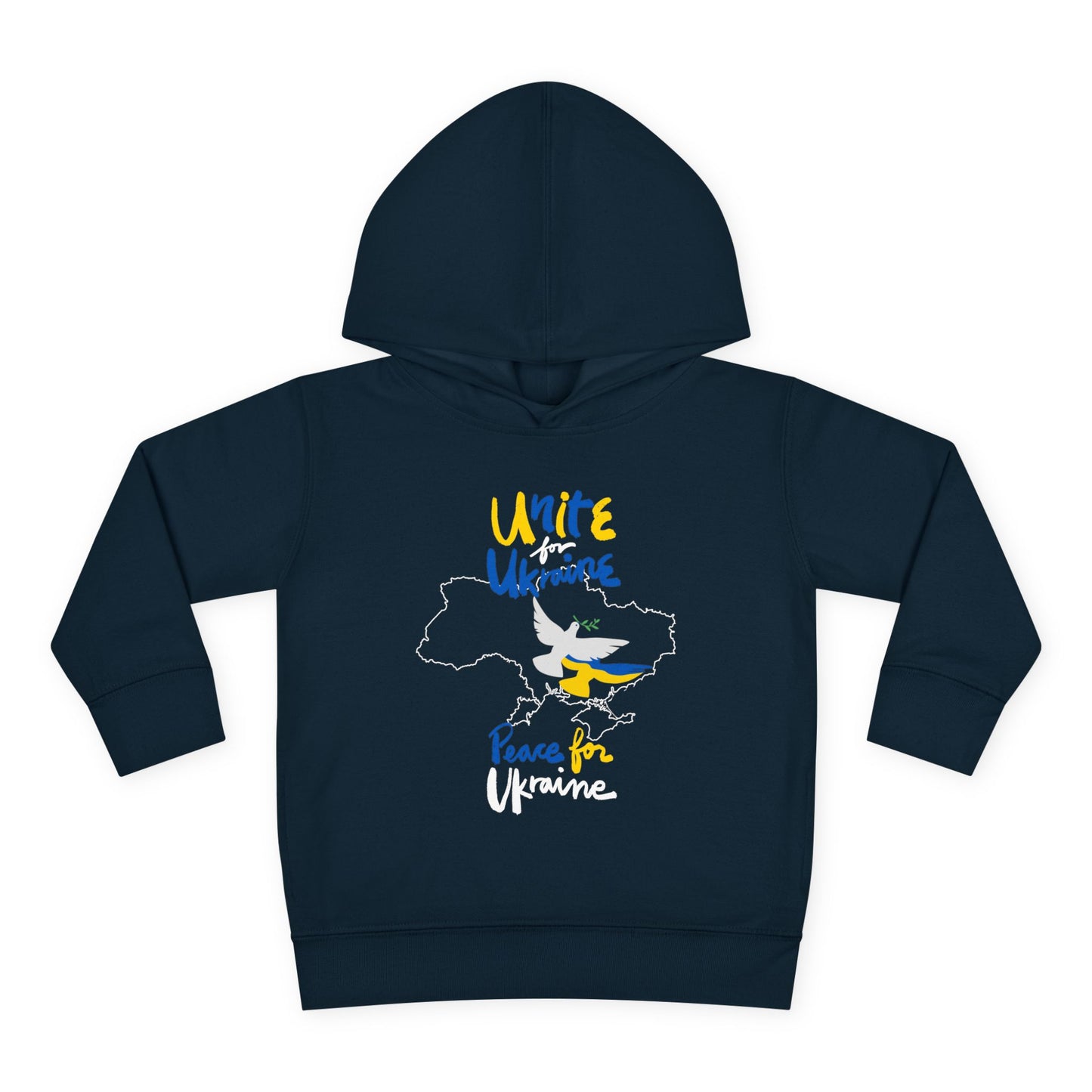 Toddler Peace for Ukraine Design Fleece Hoodie