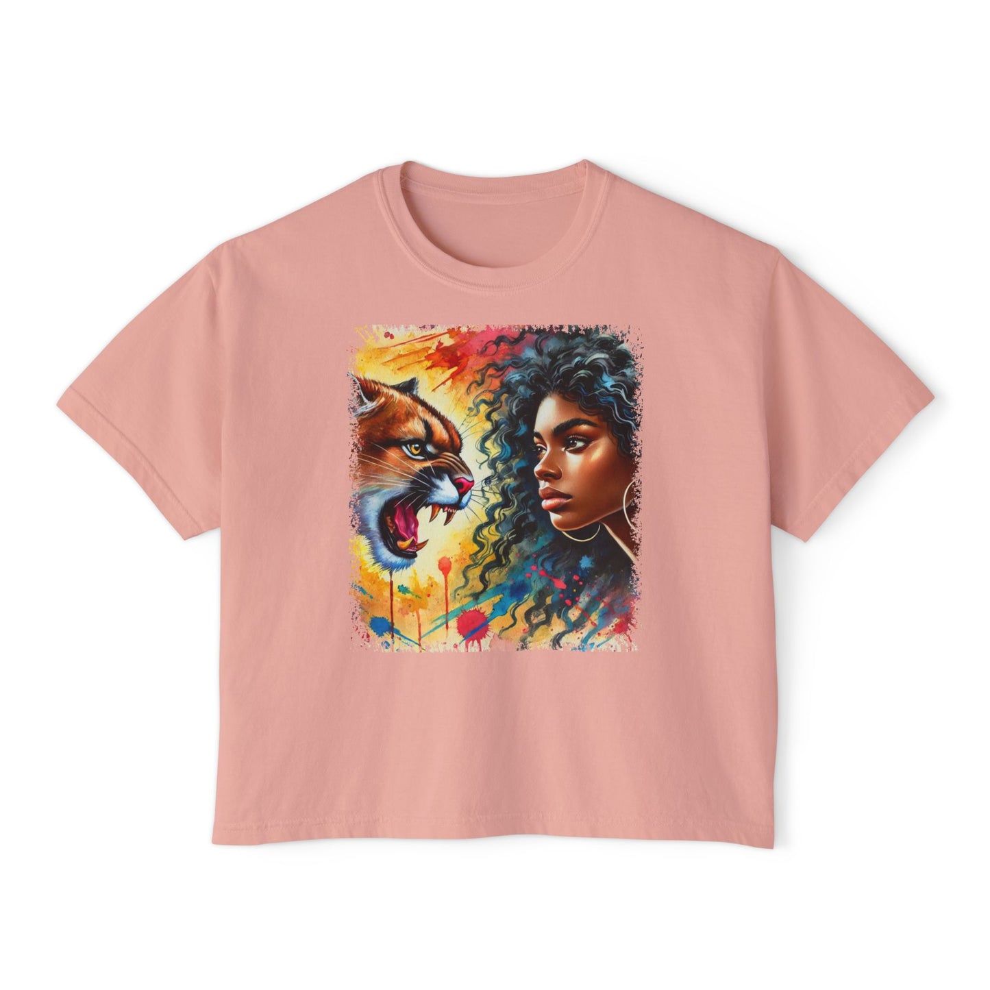 PERSONALIZE Eyes on the Edge - Oversized Boxy Fit Graphic T-shirt