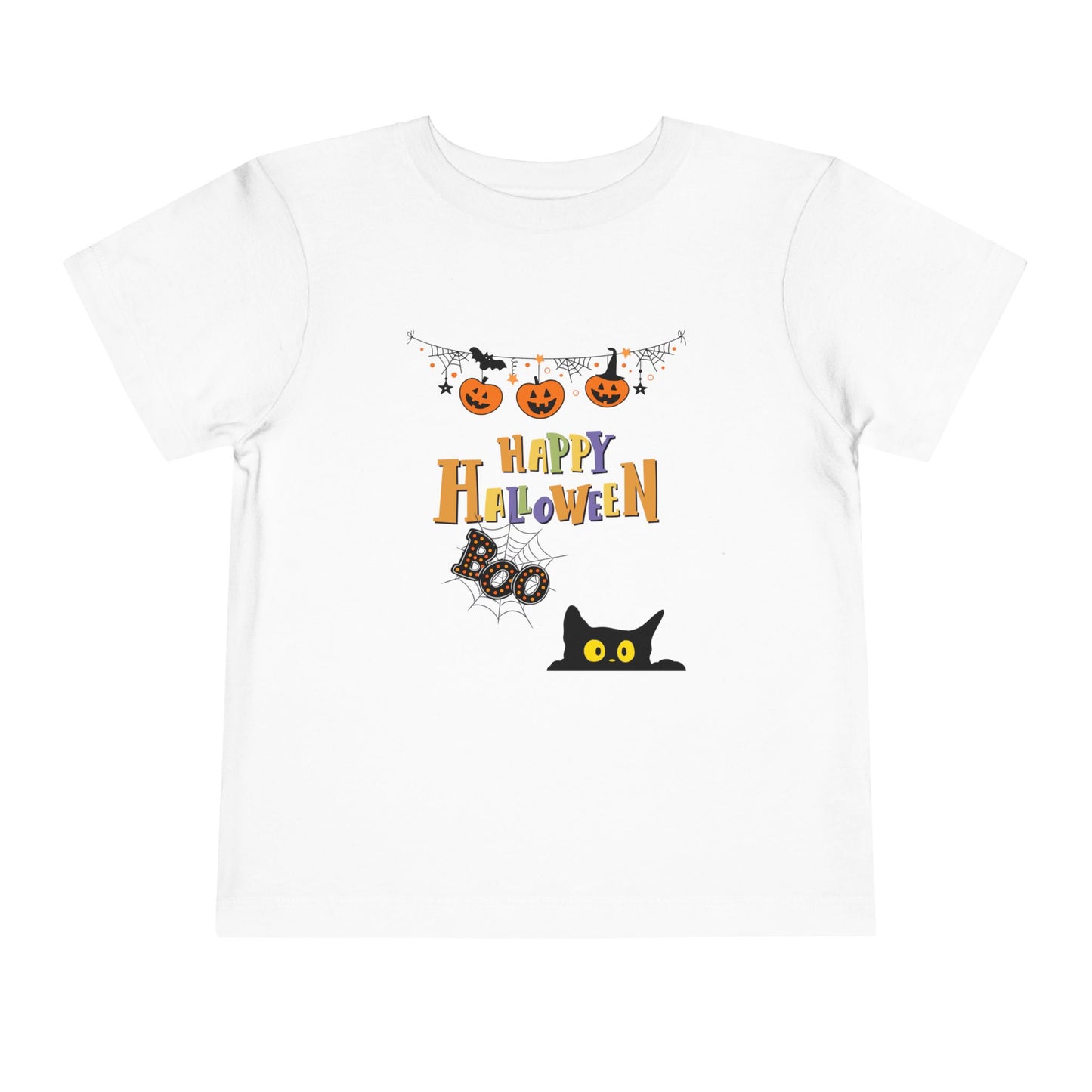 Toddler Black Cat & Pumpkin Patch Tee